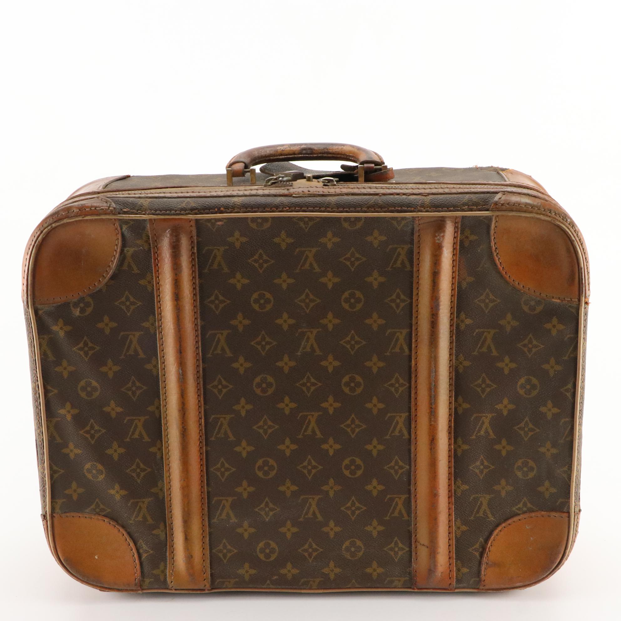 Louis Vuitton Monogram Stratos Luggage Set and Super President Small Case, 1970s