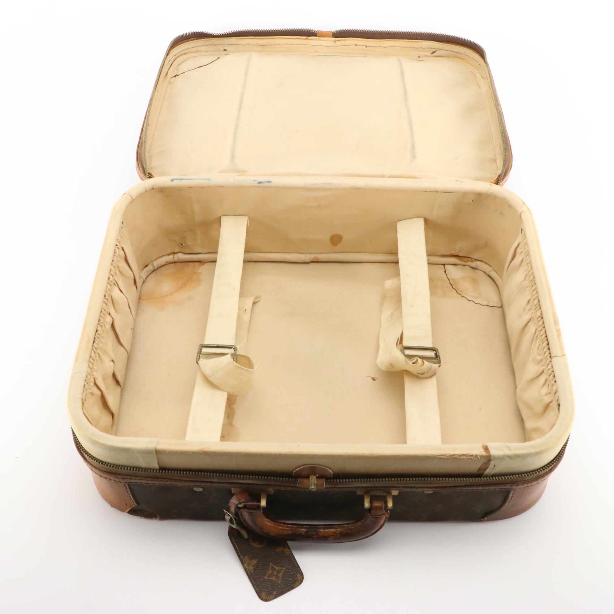 Louis Vuitton Monogram Stratos Luggage Set and Super President Small Case, 1970s
