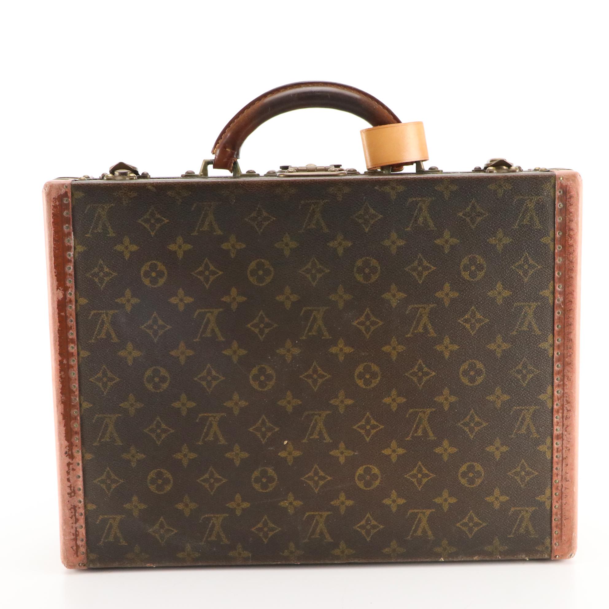 Louis Vuitton Monogram Stratos Luggage Set and Super President Small Case, 1970s