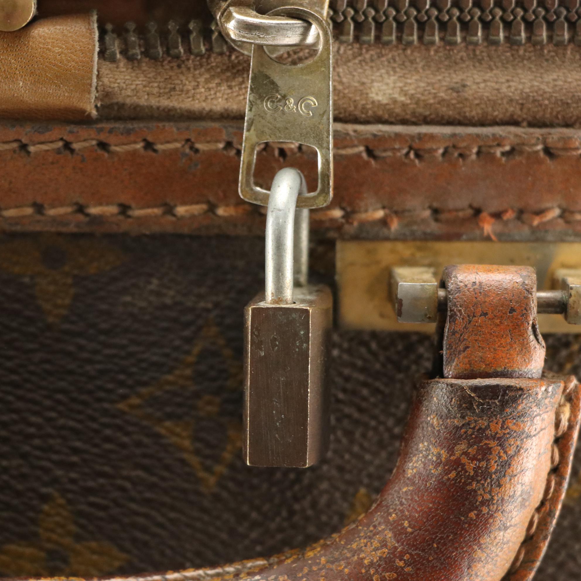 Louis Vuitton Monogram Stratos Luggage Set and Super President Small Case, 1970s