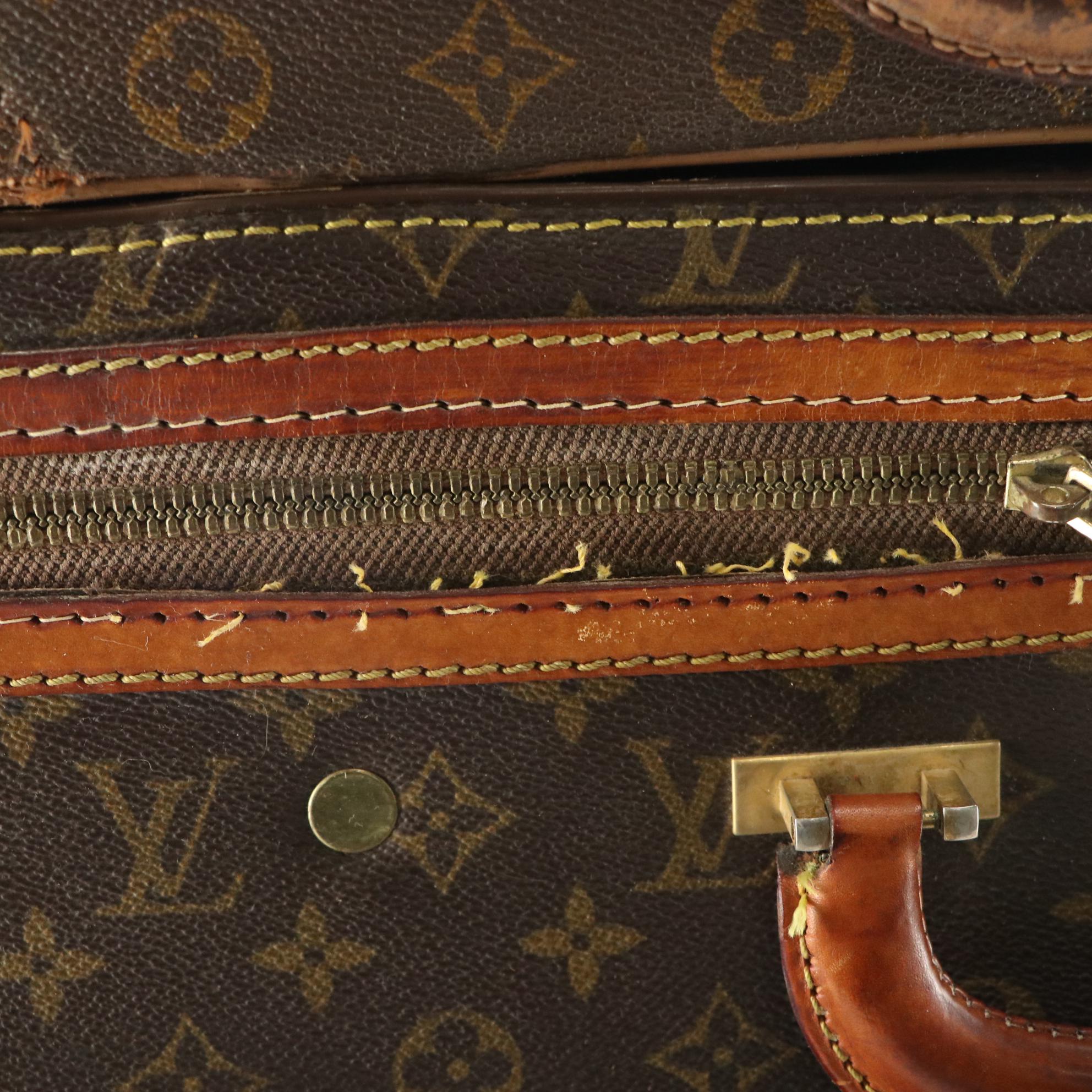 Louis Vuitton Monogram Stratos Luggage Set and Super President Small Case, 1970s