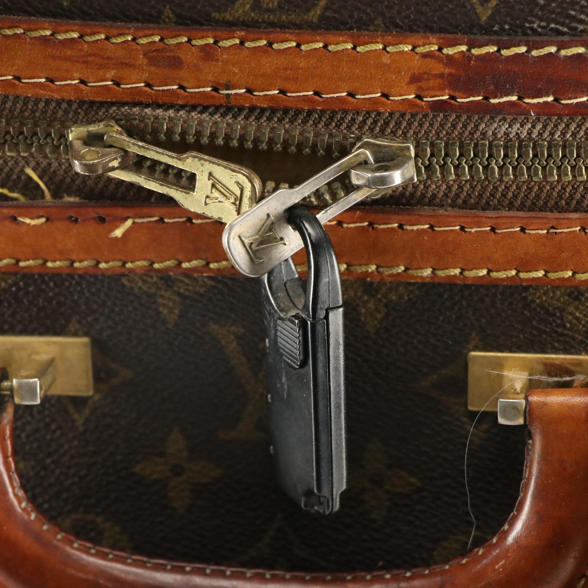 Louis Vuitton Monogram Stratos Luggage Set and Super President Small Case, 1970s