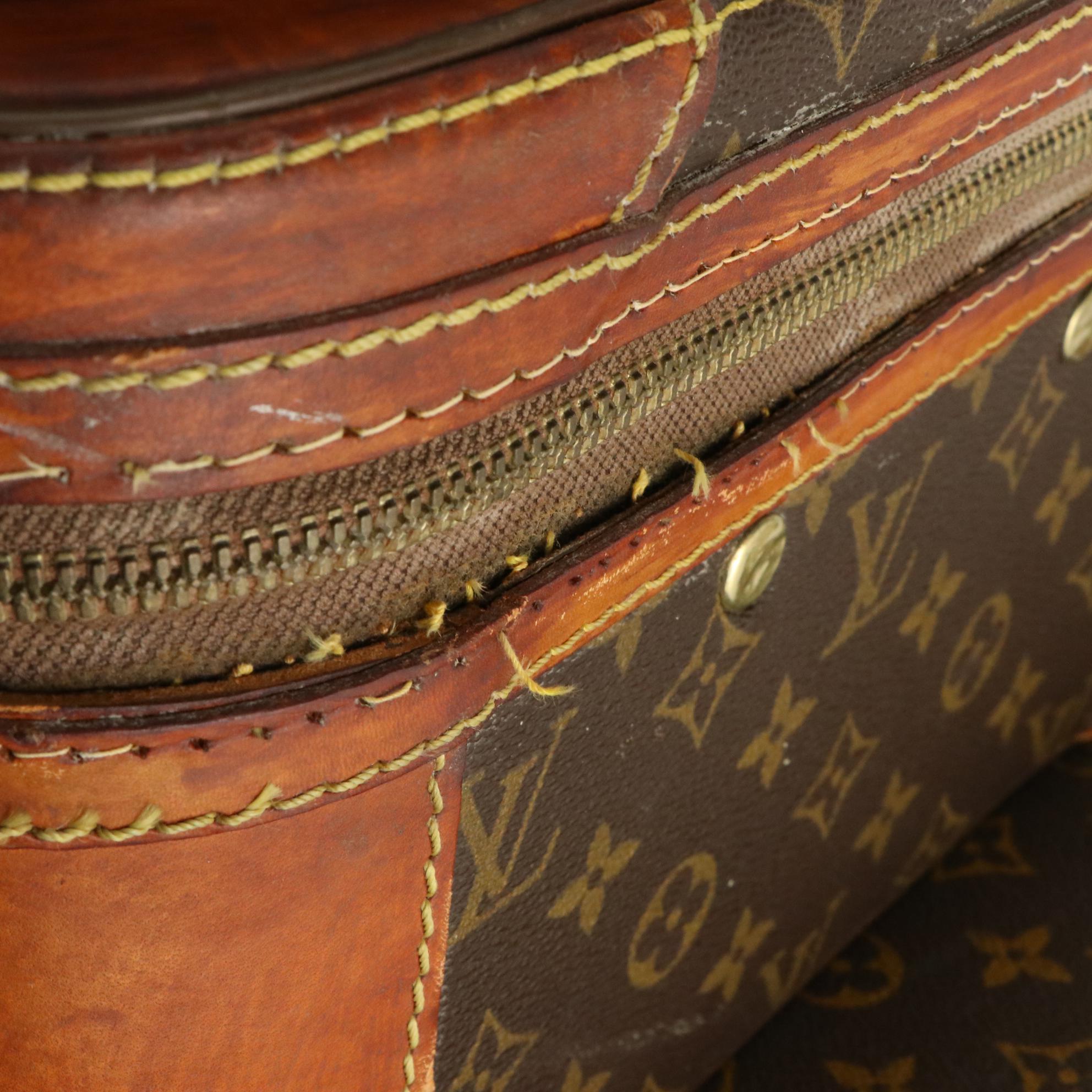 Louis Vuitton Monogram Stratos Luggage Set and Super President Small Case, 1970s