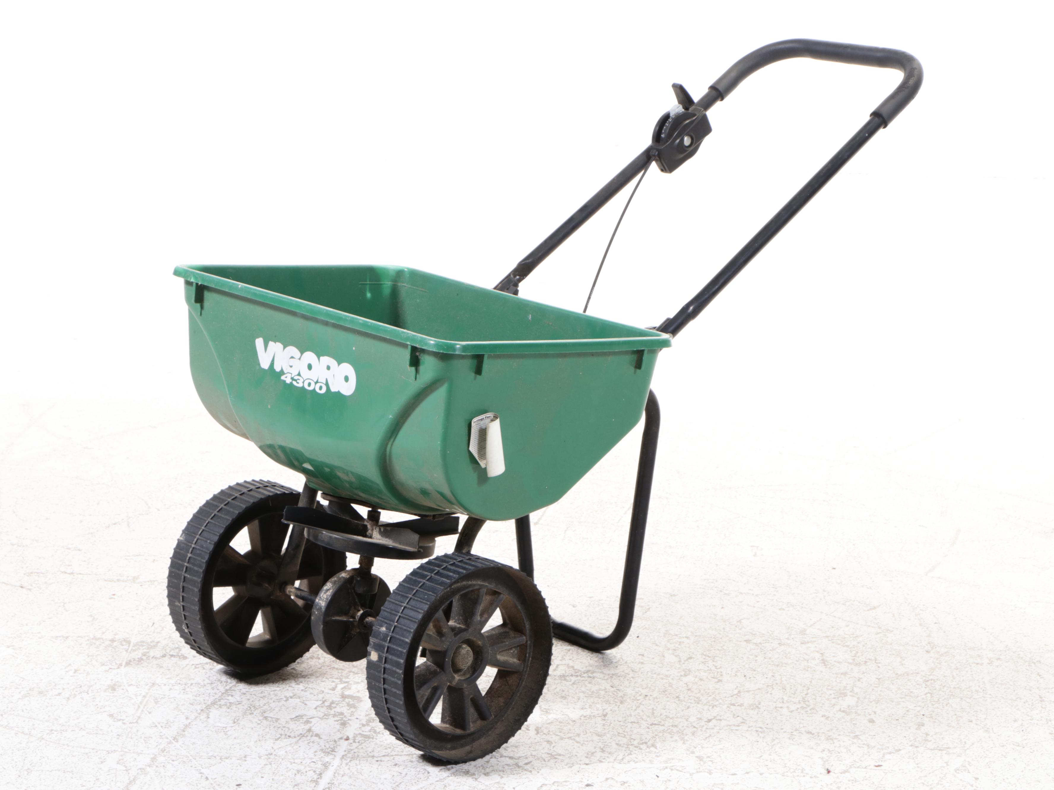 Vigoro 4300 Seed Spreader with Garden Tool Collection