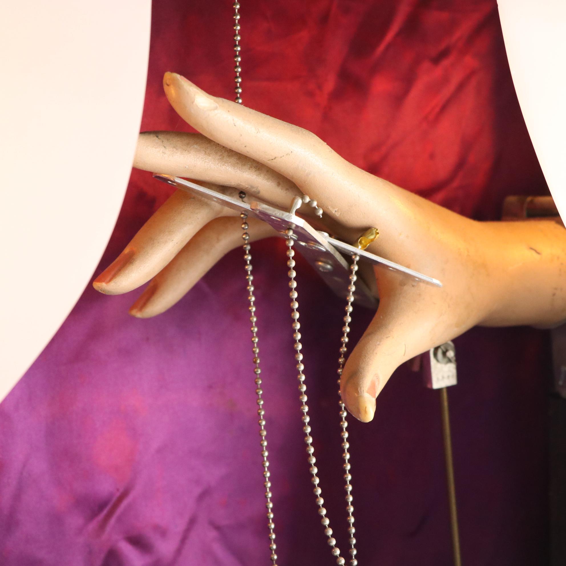 Randall Cleaver Found Object Kinetic Assemblage of Marionette Puppet and Stage