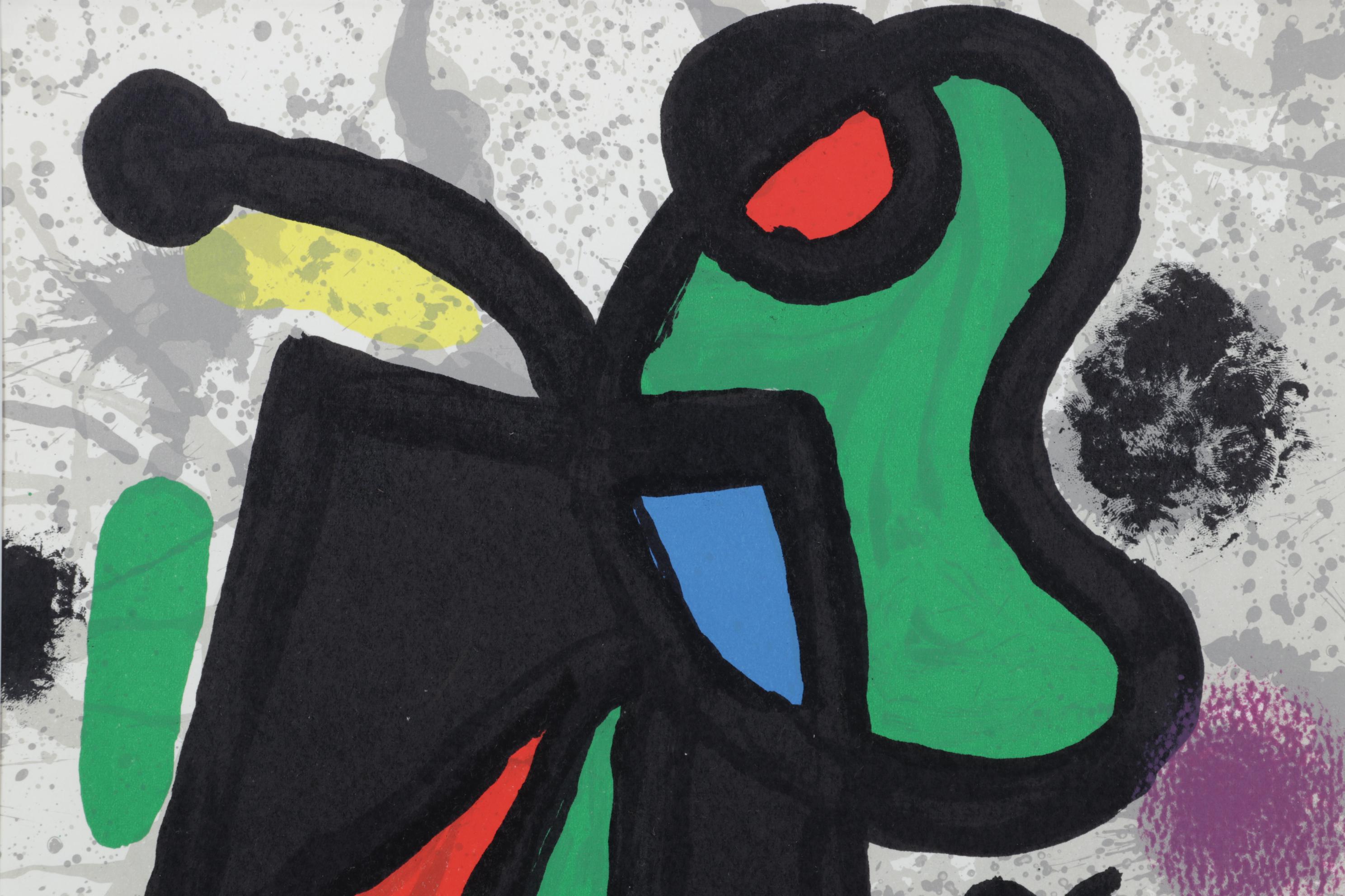 Joan Miró Color Lithograph for "Derrière le Miroir," 1970