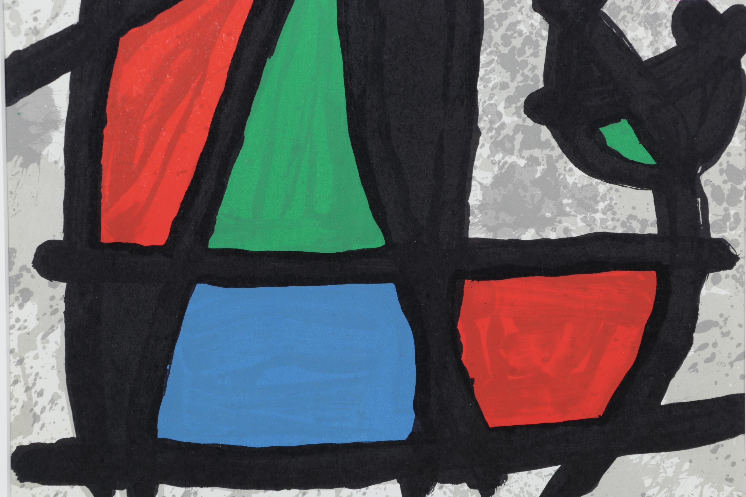 Joan Miró Color Lithograph for "Derrière le Miroir," 1970