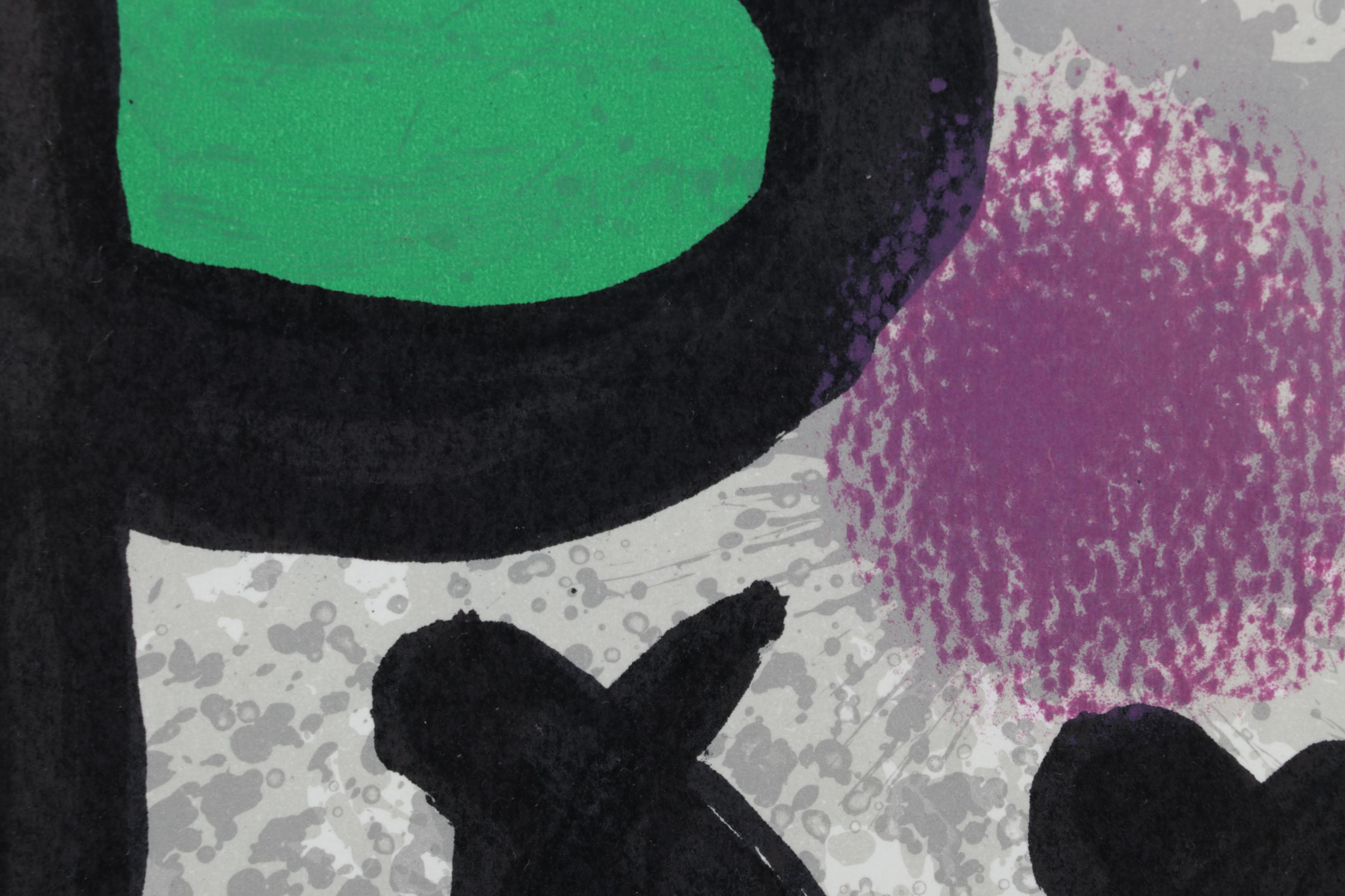 Joan Miró Color Lithograph for "Derrière le Miroir," 1970