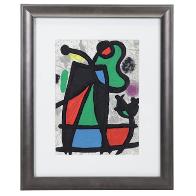 Joan Miró Color Lithograph for "Derrière le Miroir," 1970