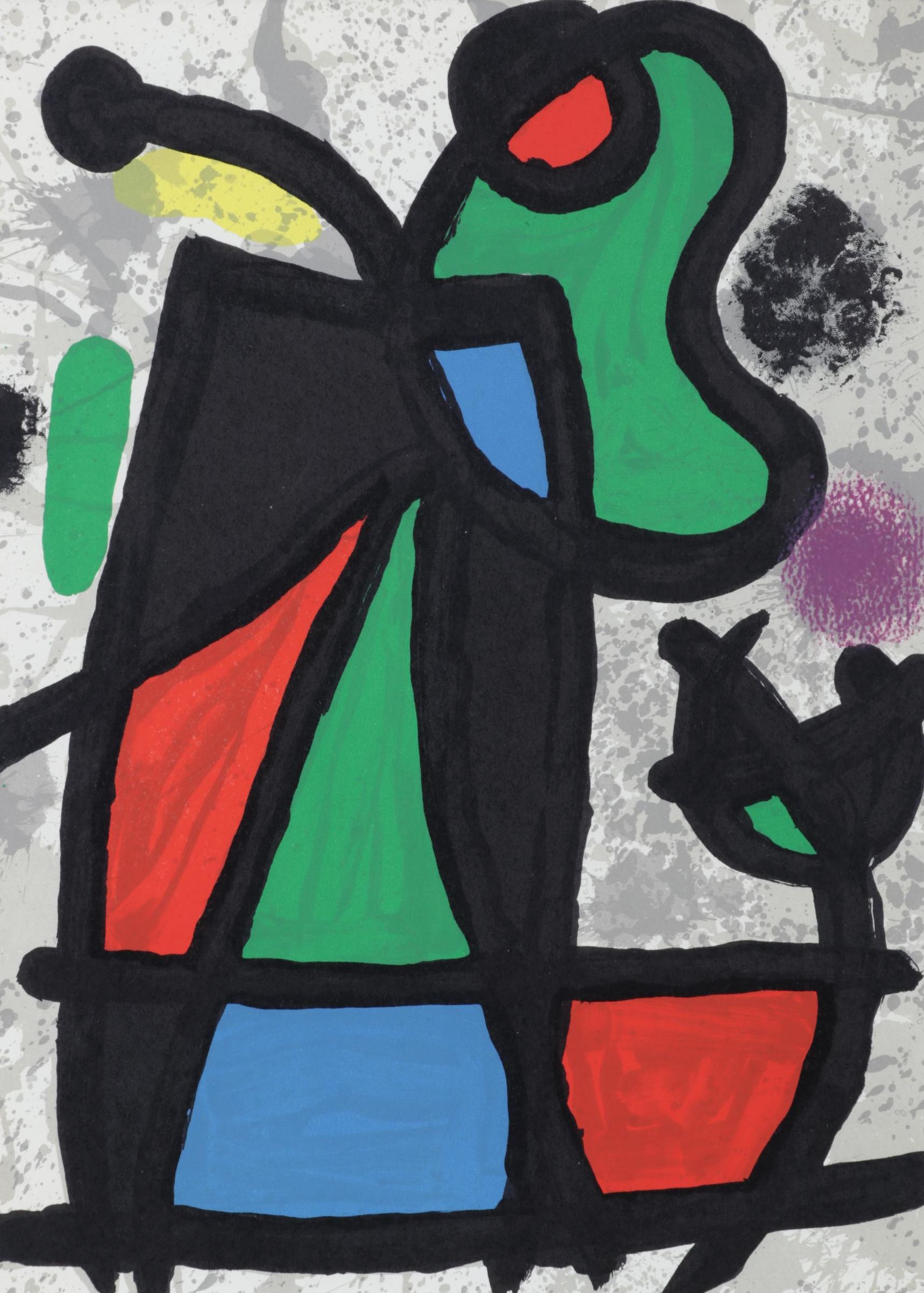 Joan Miró Color Lithograph for "Derrière le Miroir," 1970