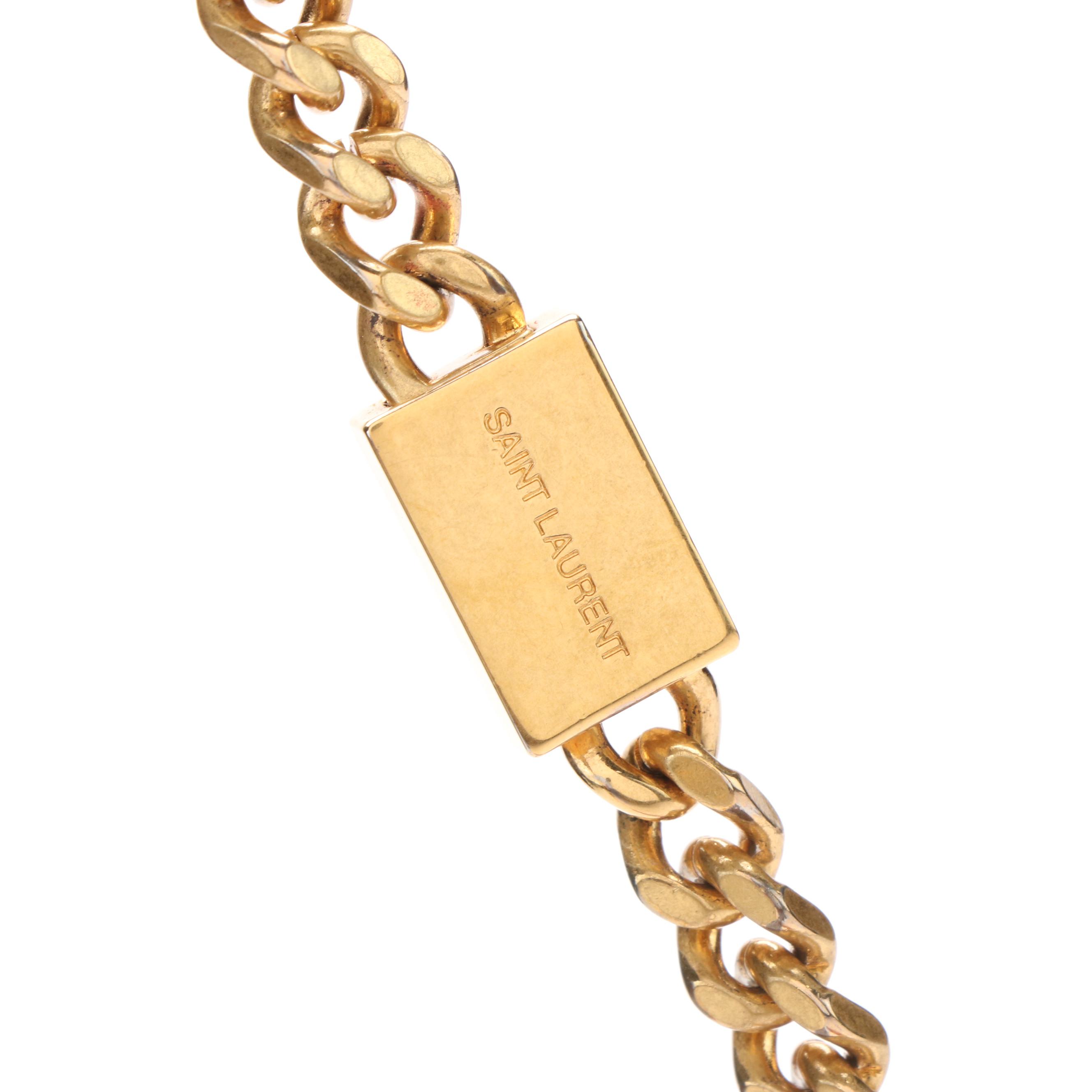 Yves Saint Laurent Crossbody Bag in Red Grained Leather