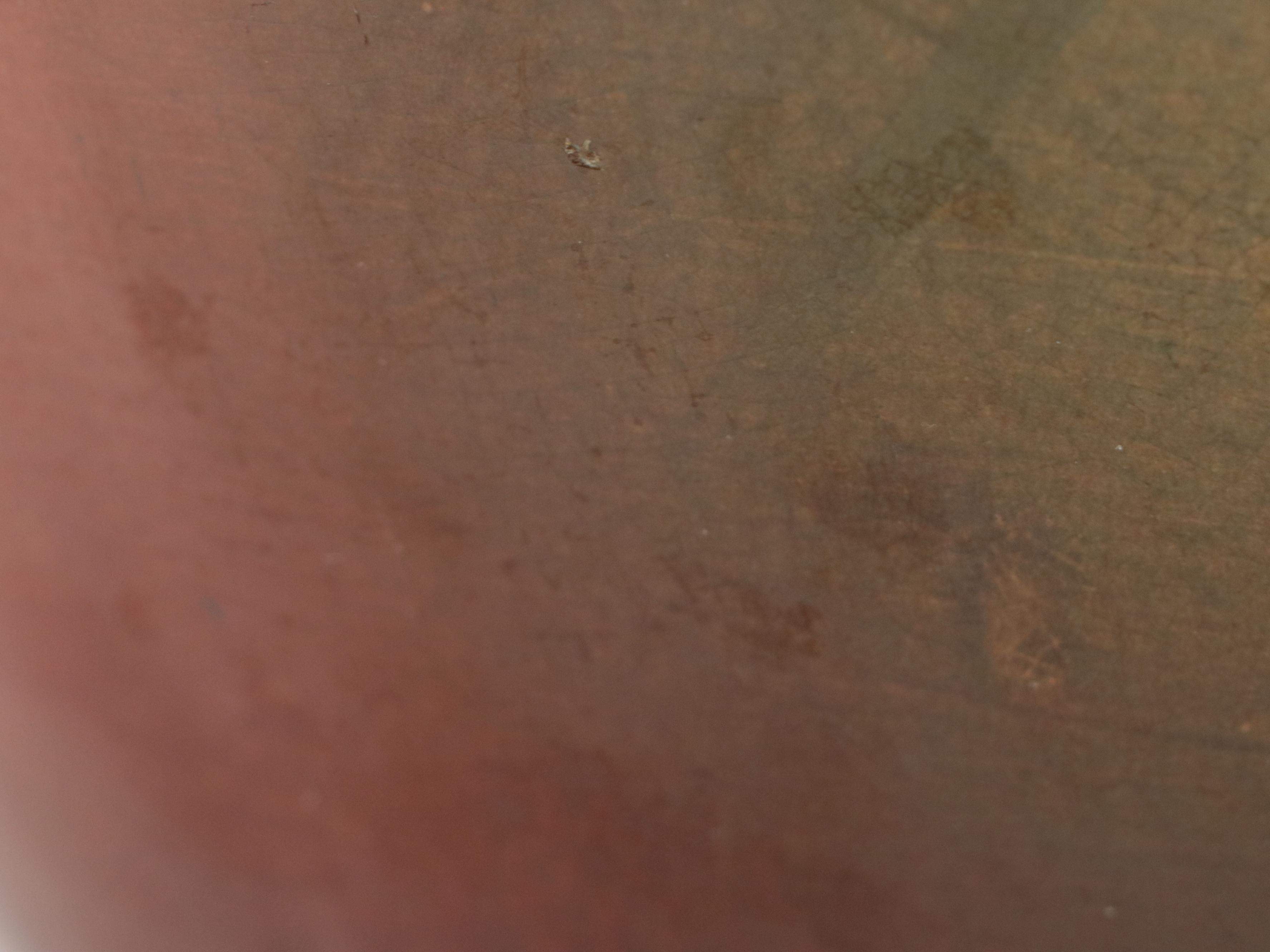 Weller Style Brown Glazed Majolica Jardiniere and Pedestal with Floral Motif