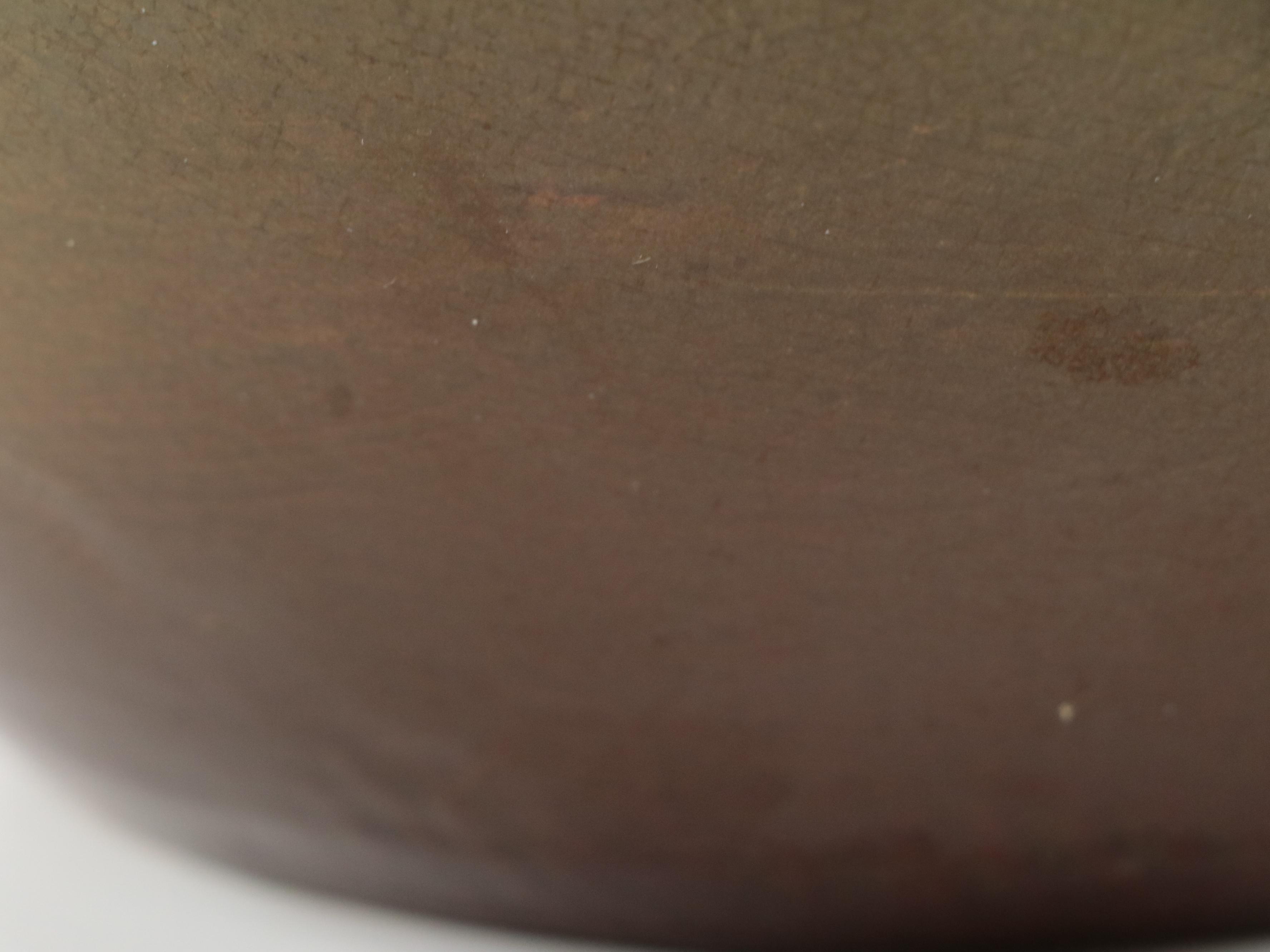 Weller Style Brown Glazed Majolica Jardiniere and Pedestal with Floral Motif