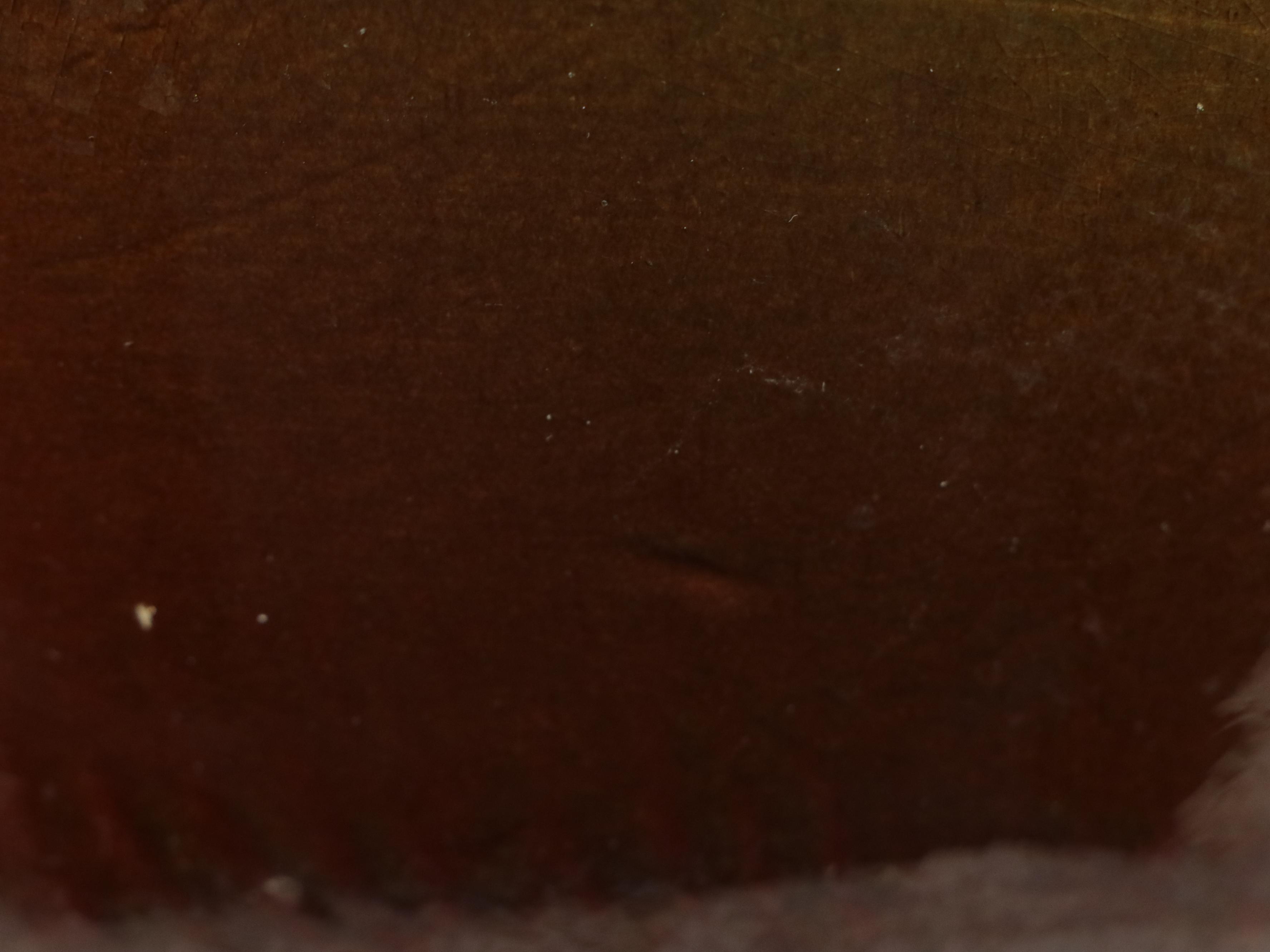 Weller Style Brown Glazed Majolica Jardiniere and Pedestal with Floral Motif