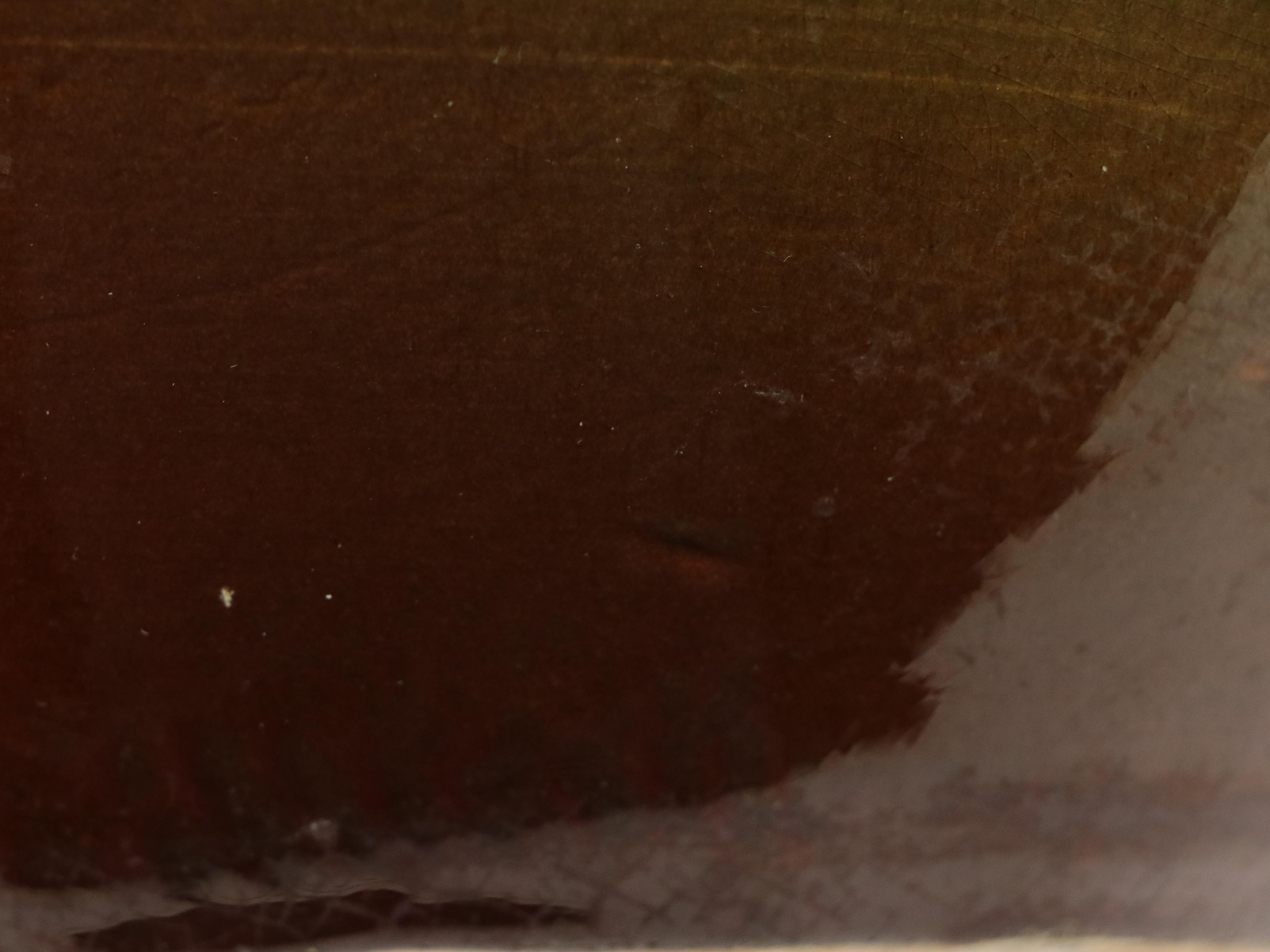 Weller Style Brown Glazed Majolica Jardiniere and Pedestal with Floral Motif