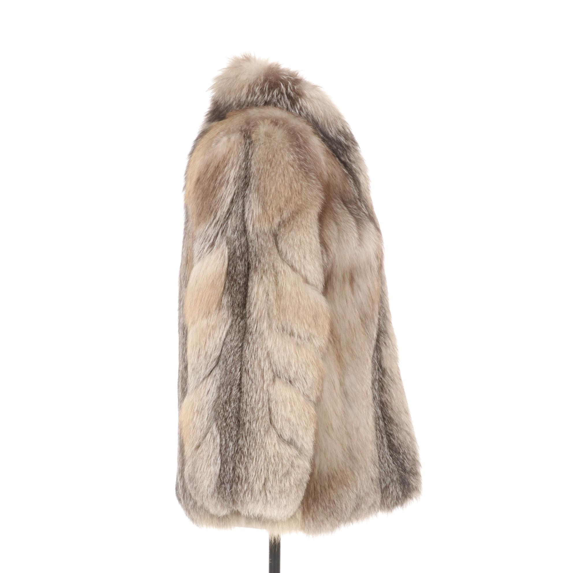Crystal Fox Fur Jacket