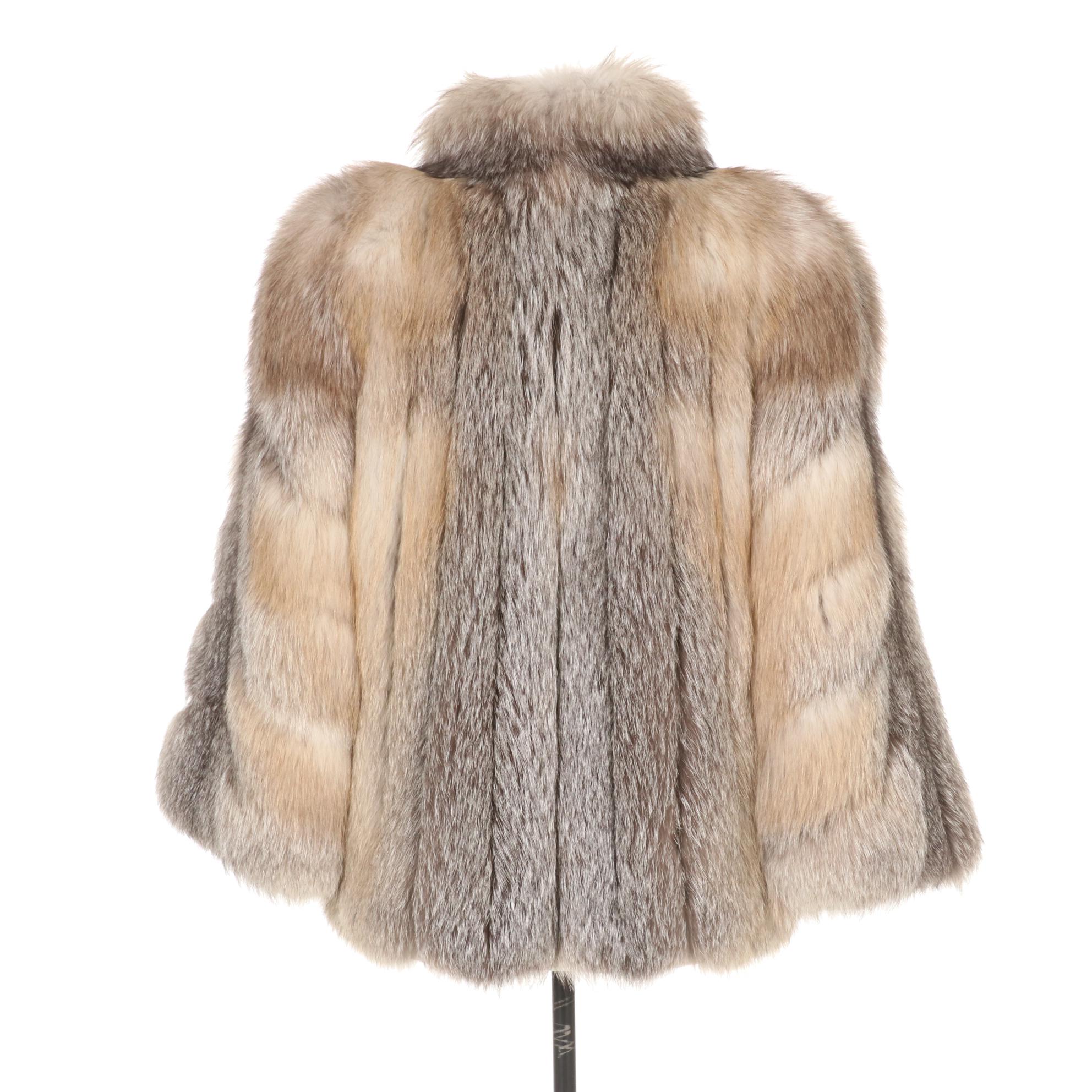 Crystal Fox Fur Jacket