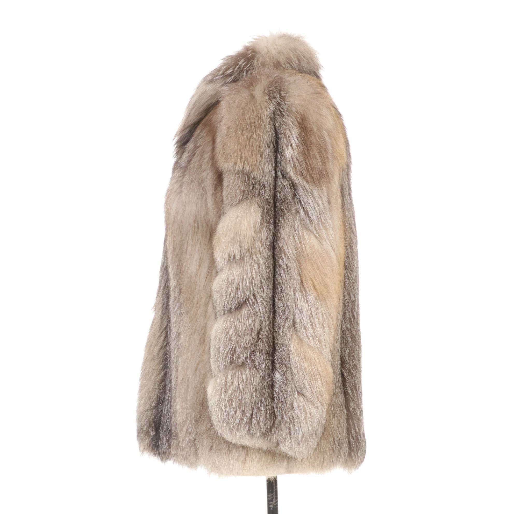 Crystal Fox Fur Jacket