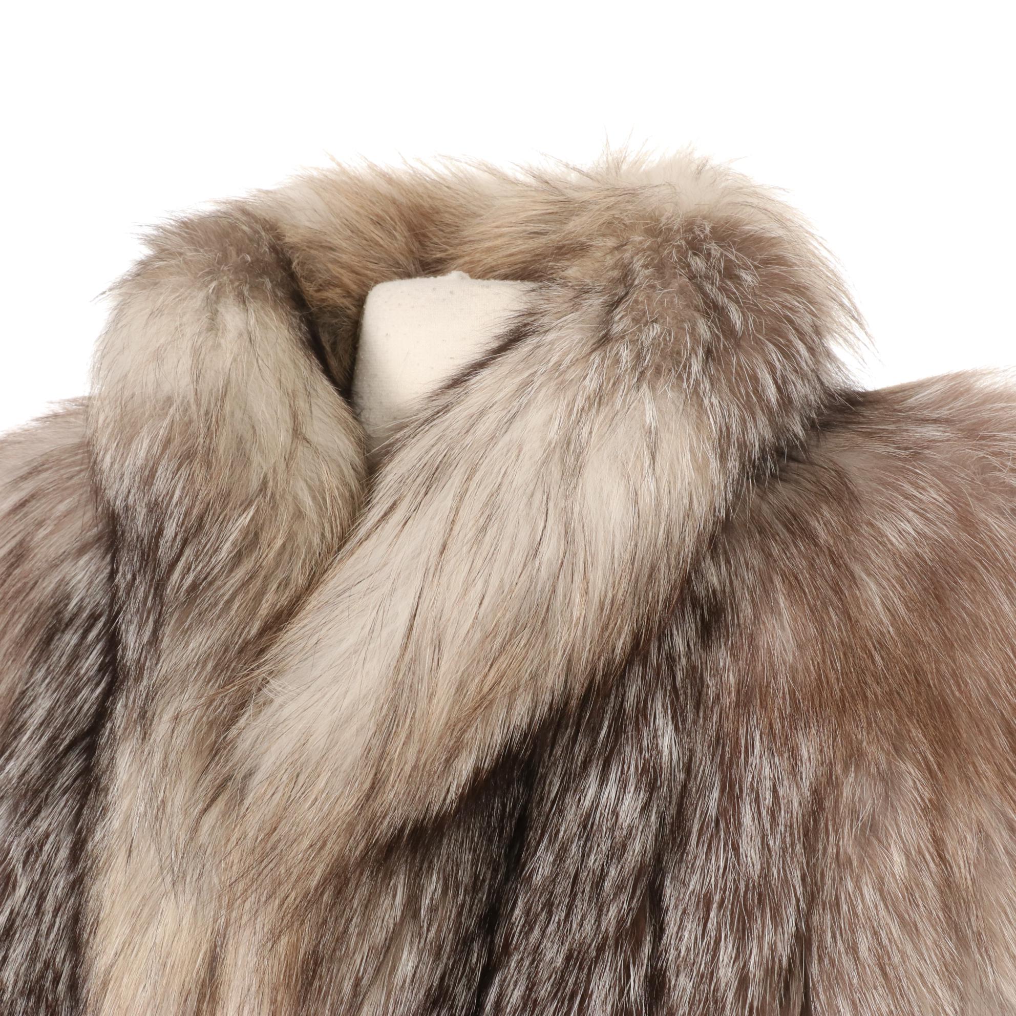 Crystal Fox Fur Jacket