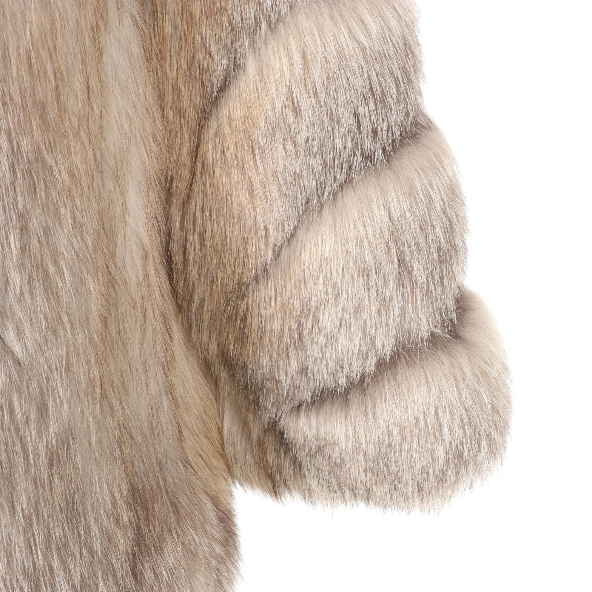 Crystal Fox Fur Jacket