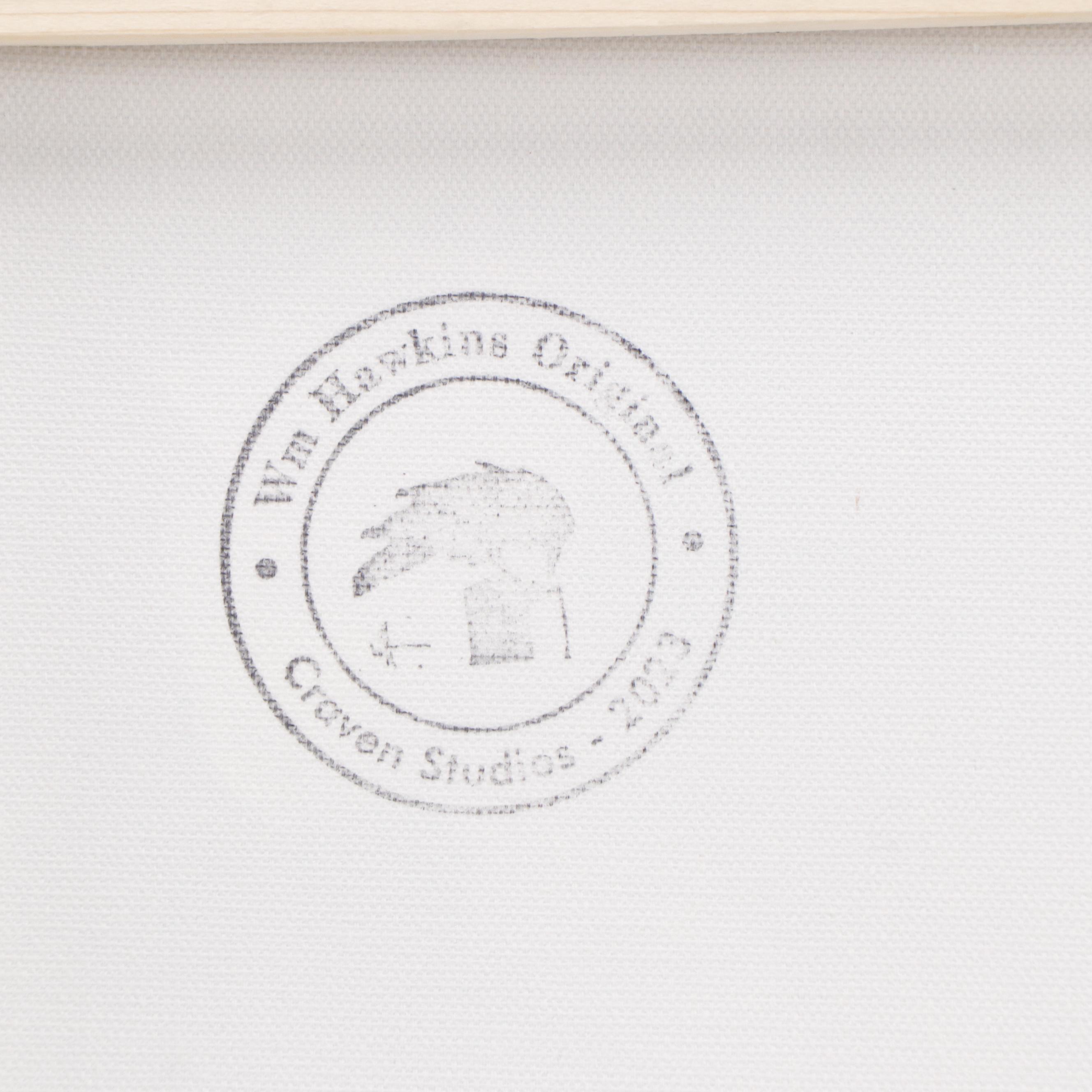 William Hawkins River and Cloud Landscape Oil Painting, 2023