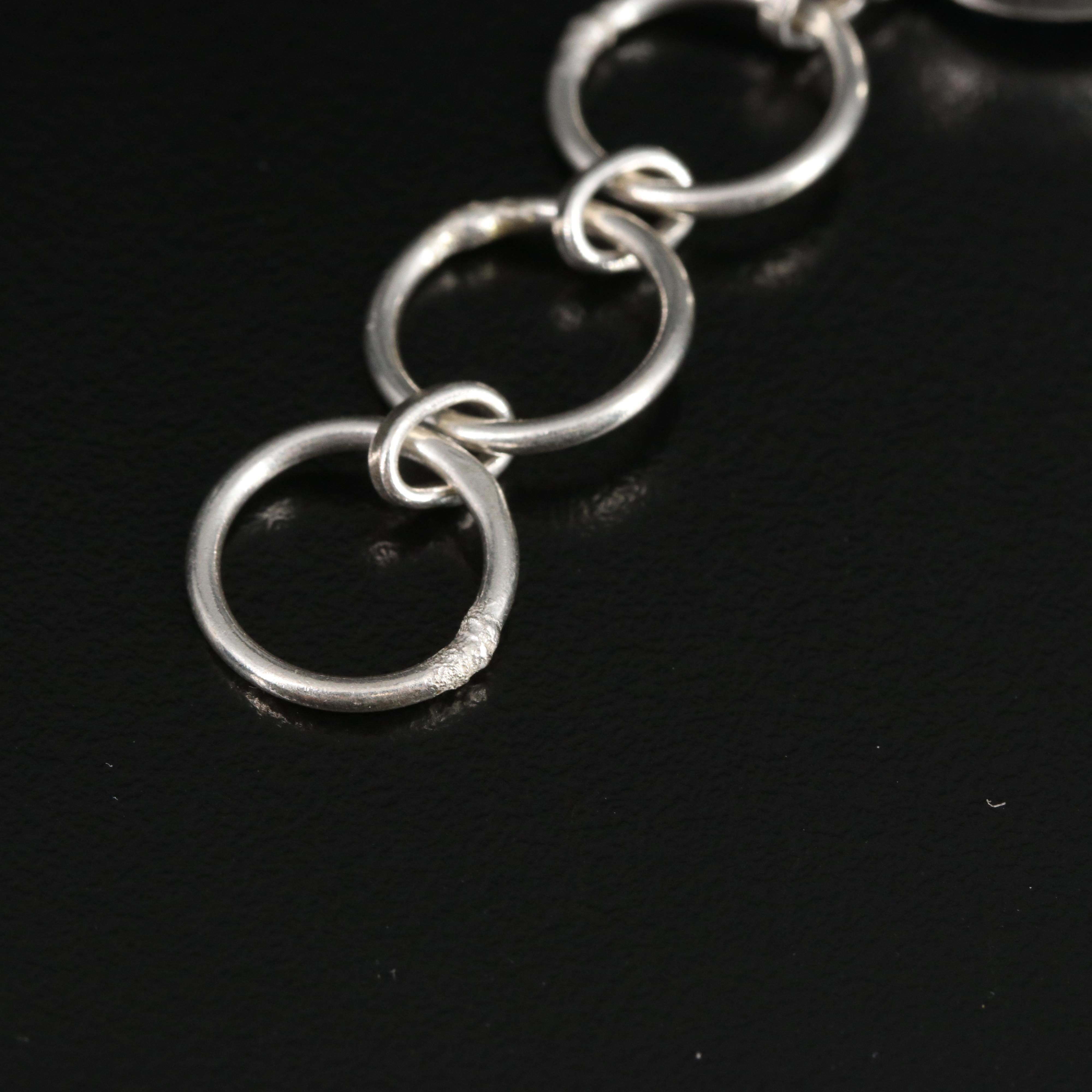 Agate and Glass Toggle Bracelet