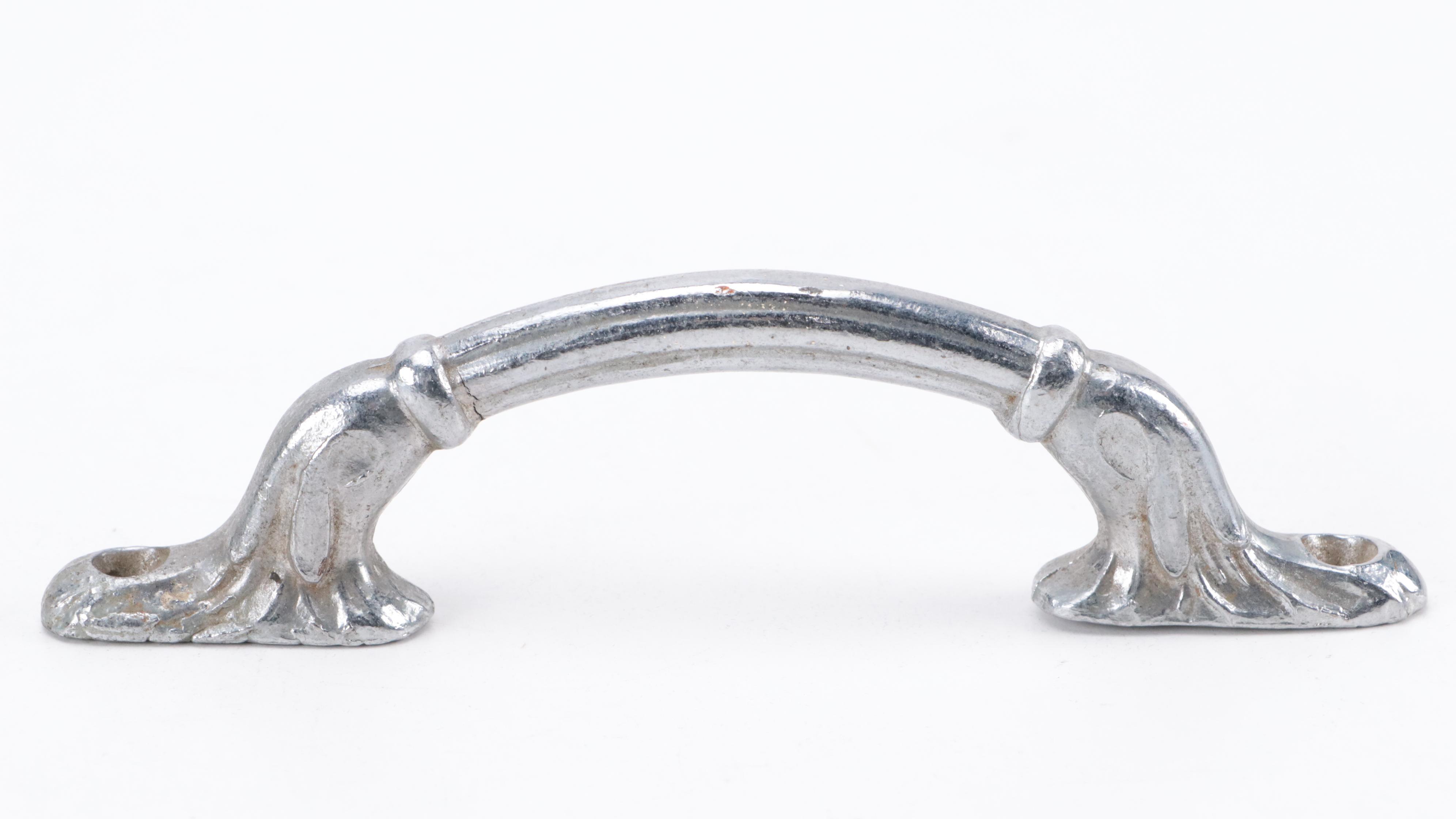 Chrome Cast Metal Door Handles With Seahorse Wine Bottle Stopper