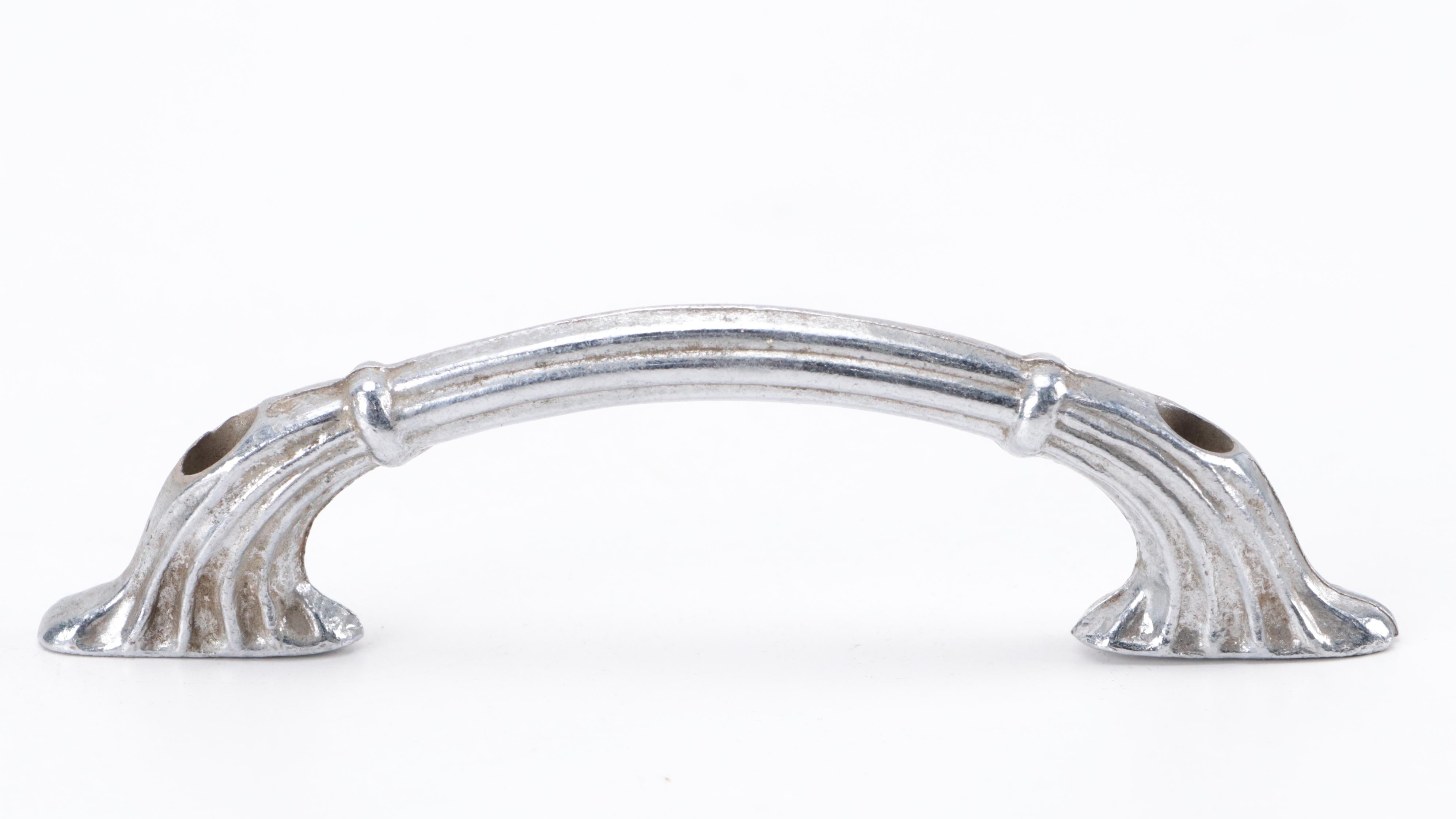 Chrome Cast Metal Door Handles With Seahorse Wine Bottle Stopper