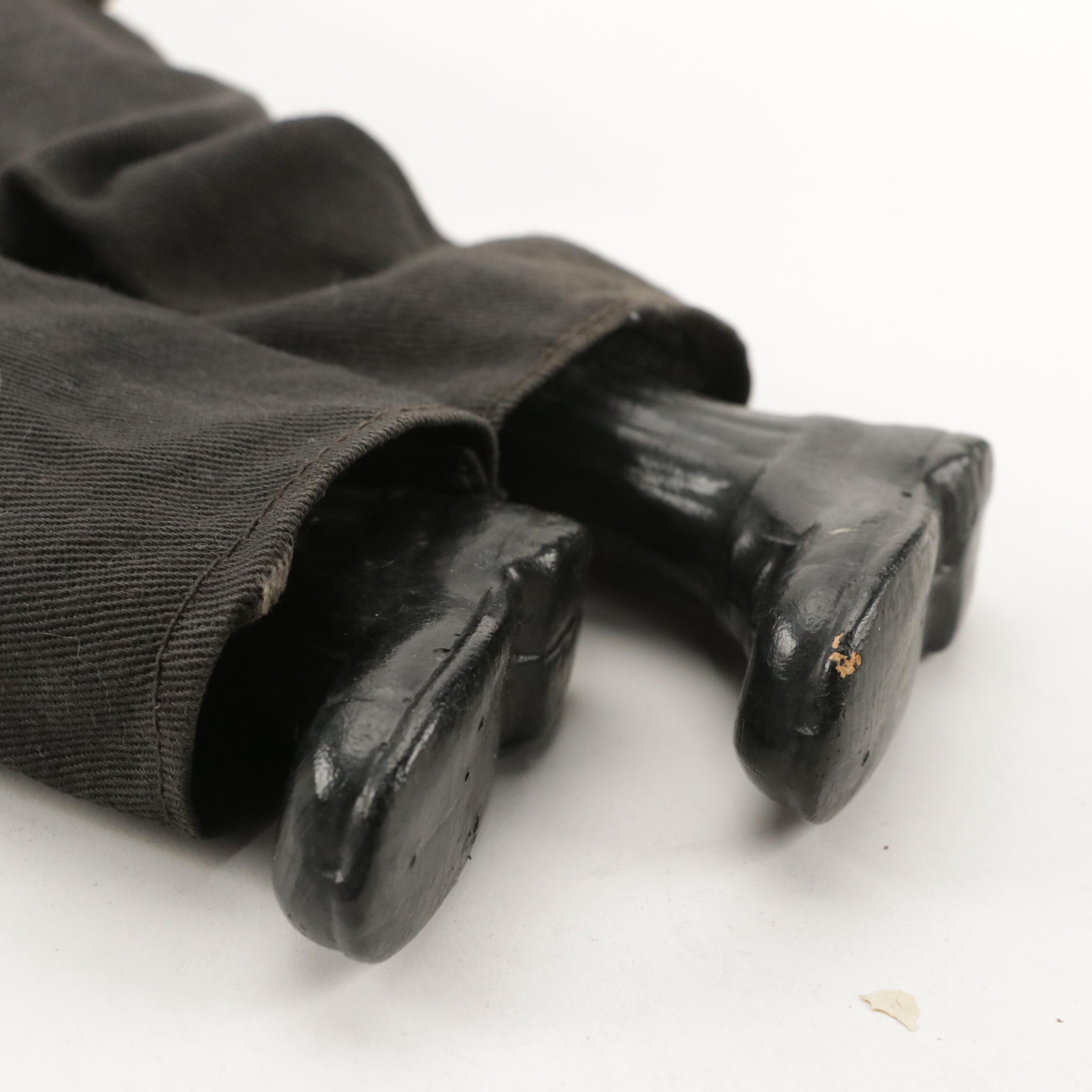 Charlie McCarthy Composition Ventriloquist Dummy with Radio Party Spin Wheel