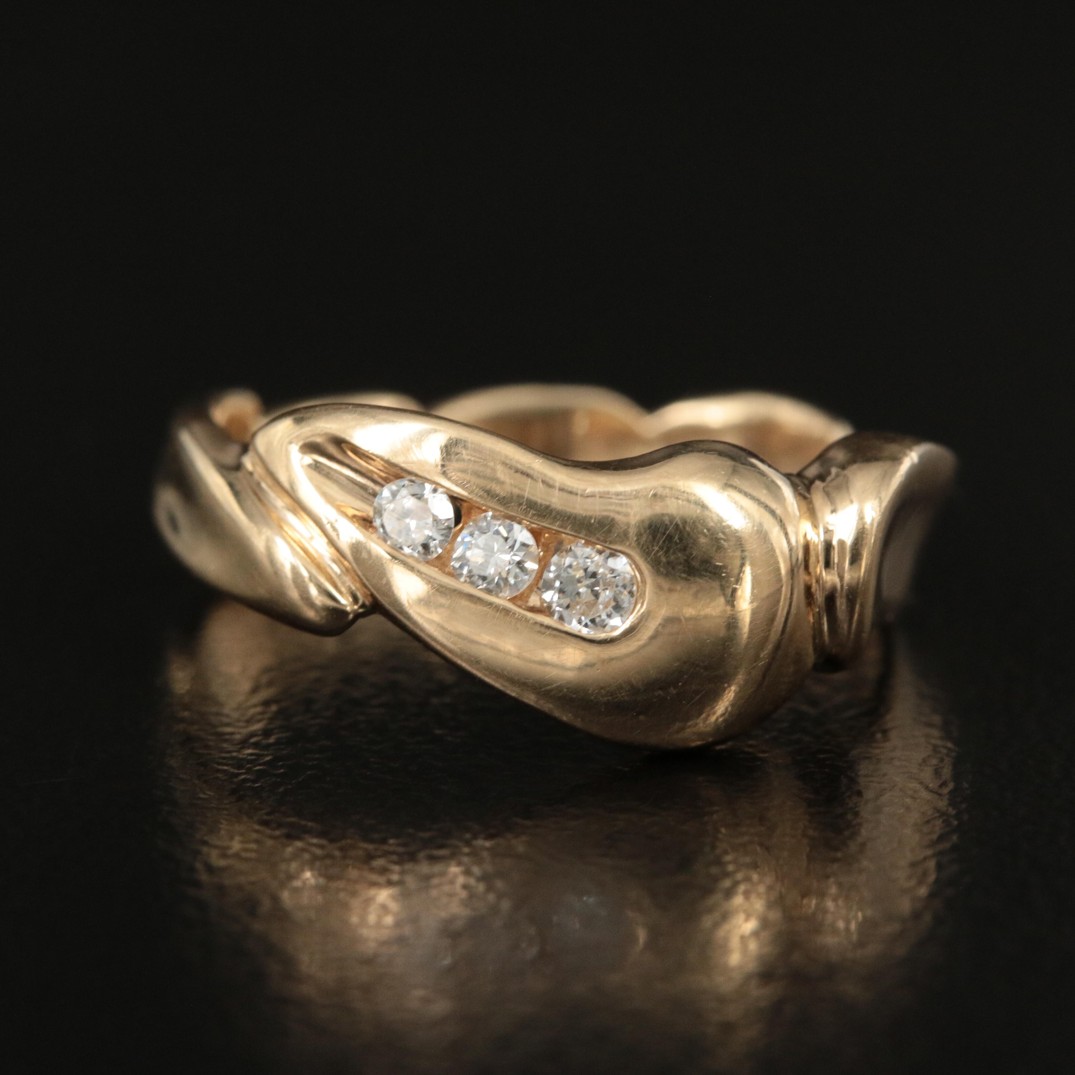 14K 0.15 CTW Diamond Ring