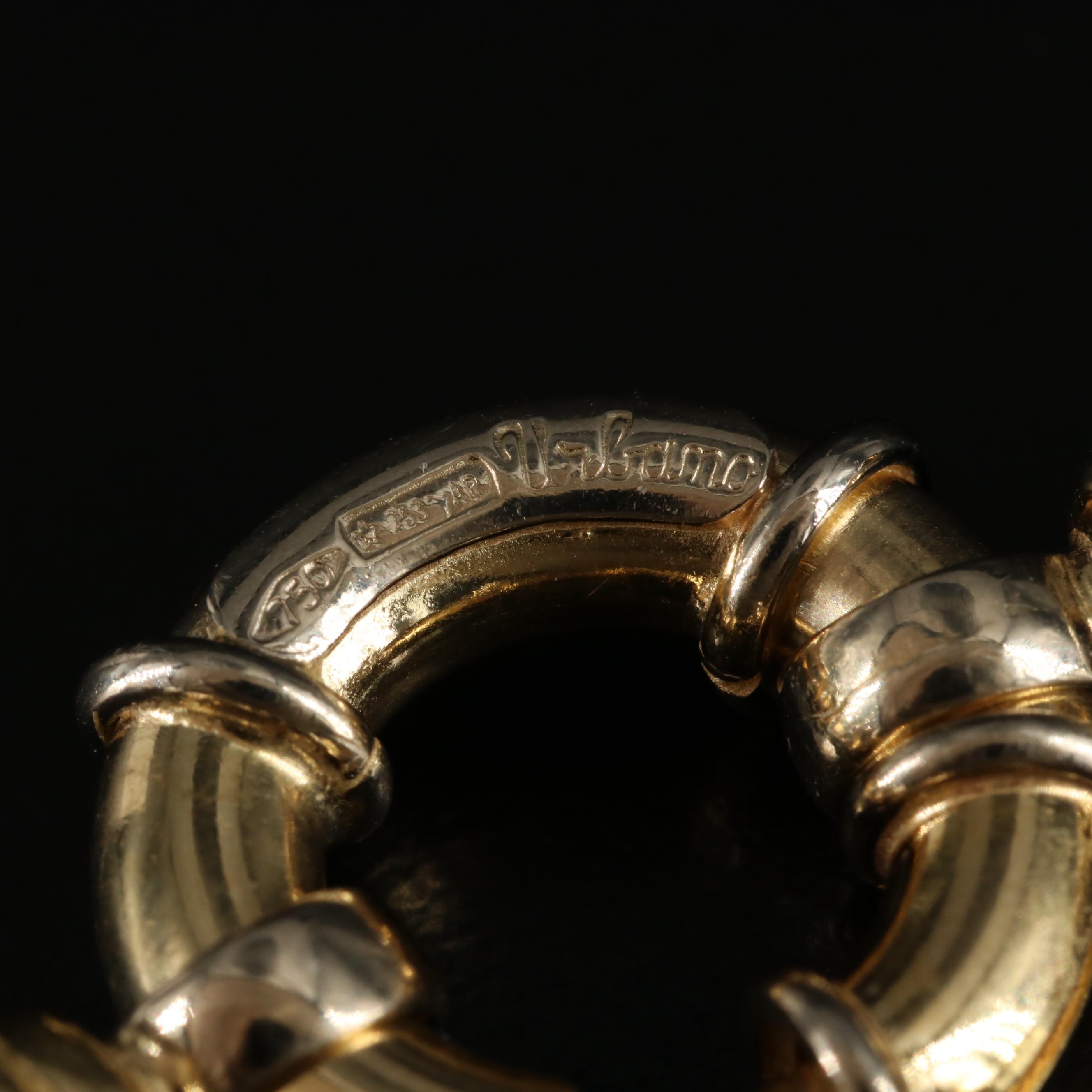 Italian 18K Cable Link Necklace