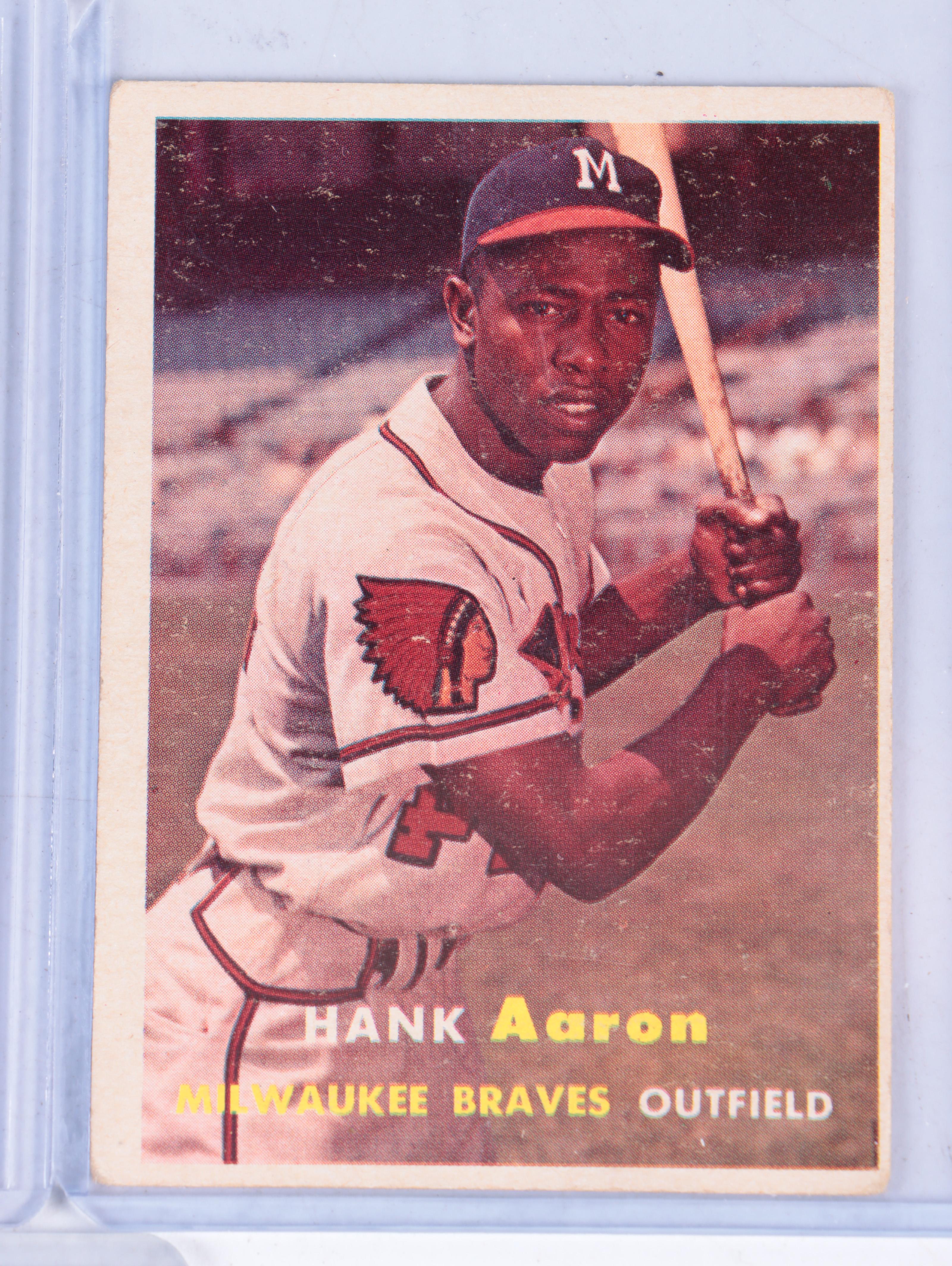 Topps Hank Aaron Milwaukee Braves Baseball Cards, 1950s–1960s