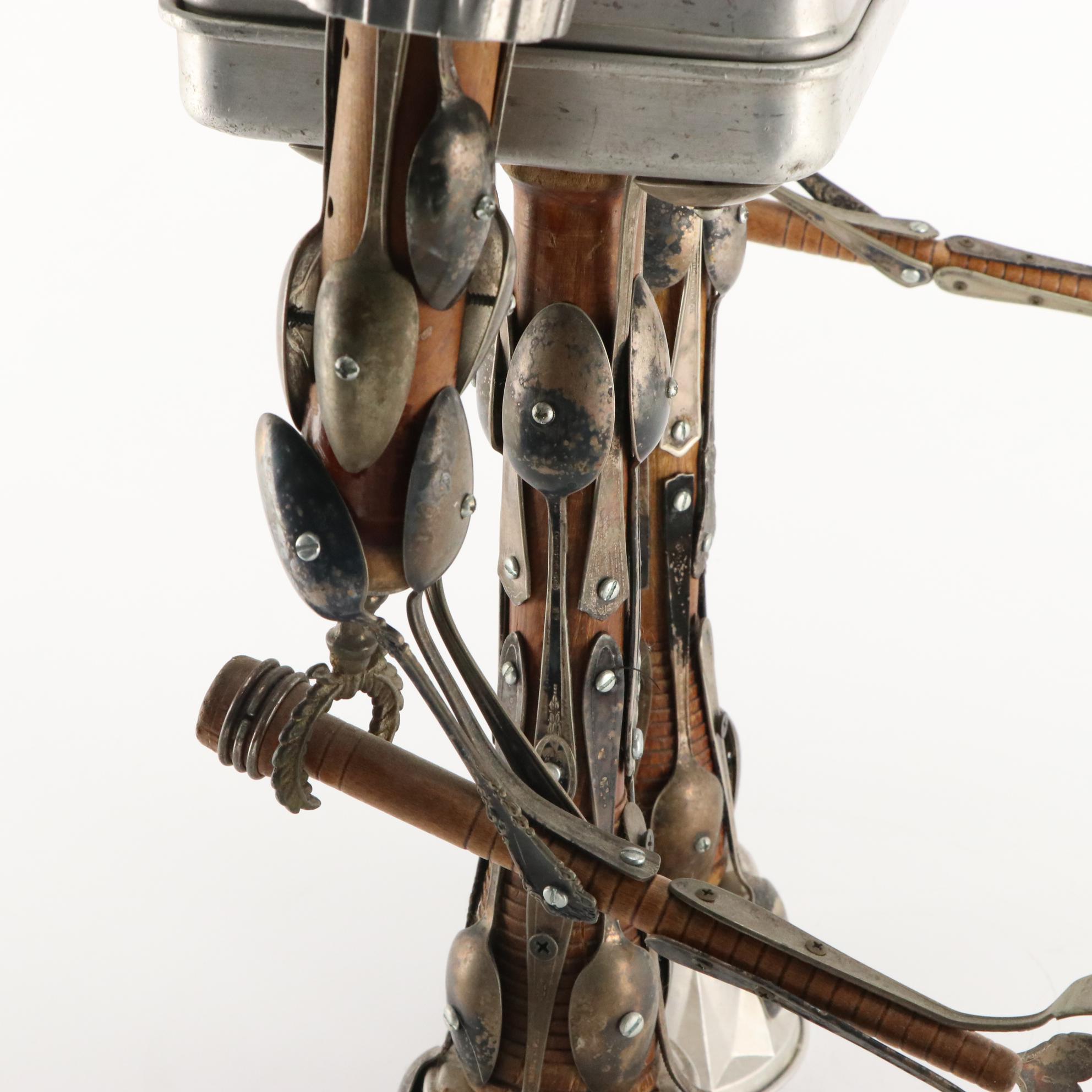 Brian Marshall Salvaged Metal Robot Sculpture "Annihilator," 2009