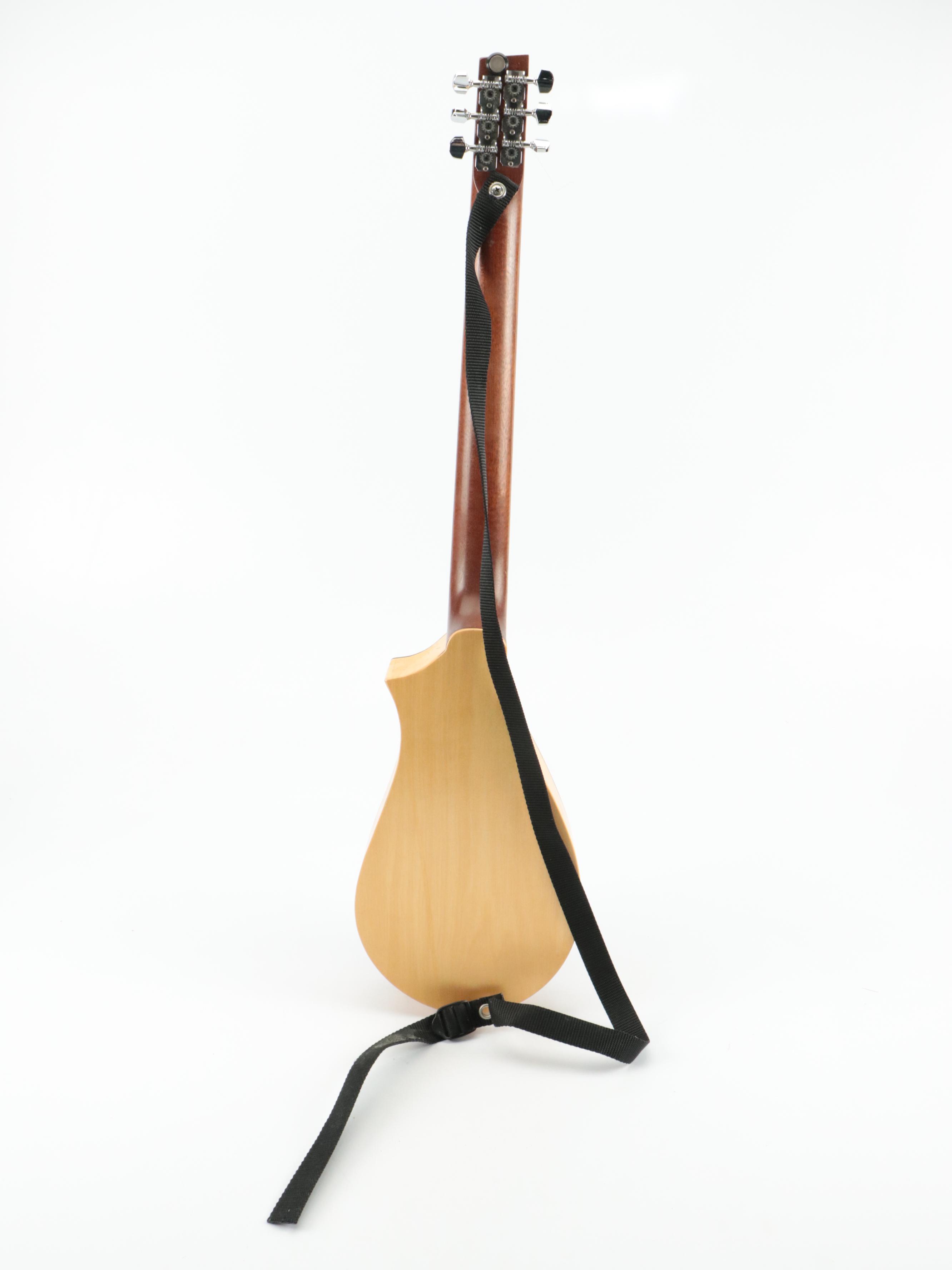 Hand-Crafted Vagabond Standard Steel String Travel Guitar with Protective Bag