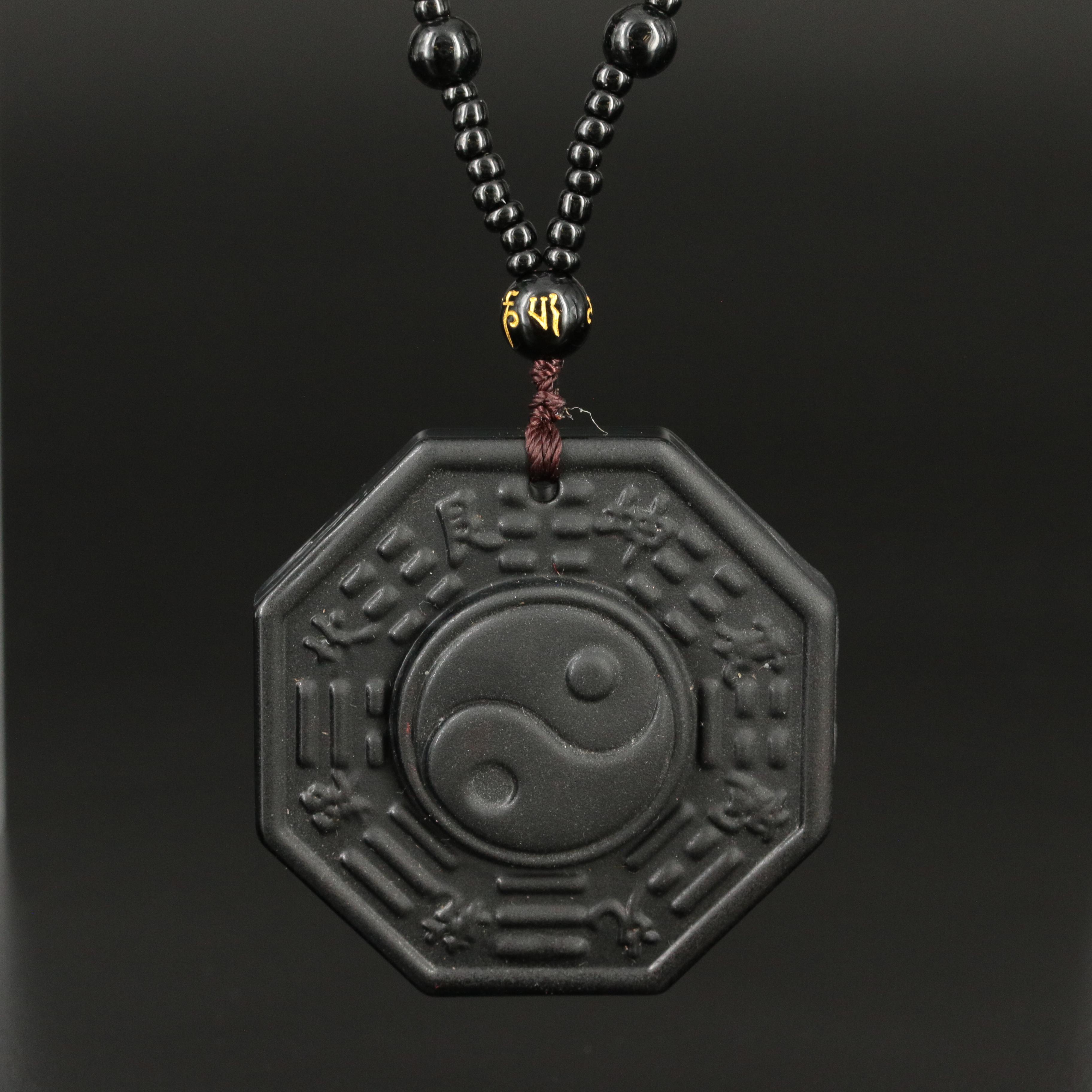 Glass Bagua Necklace