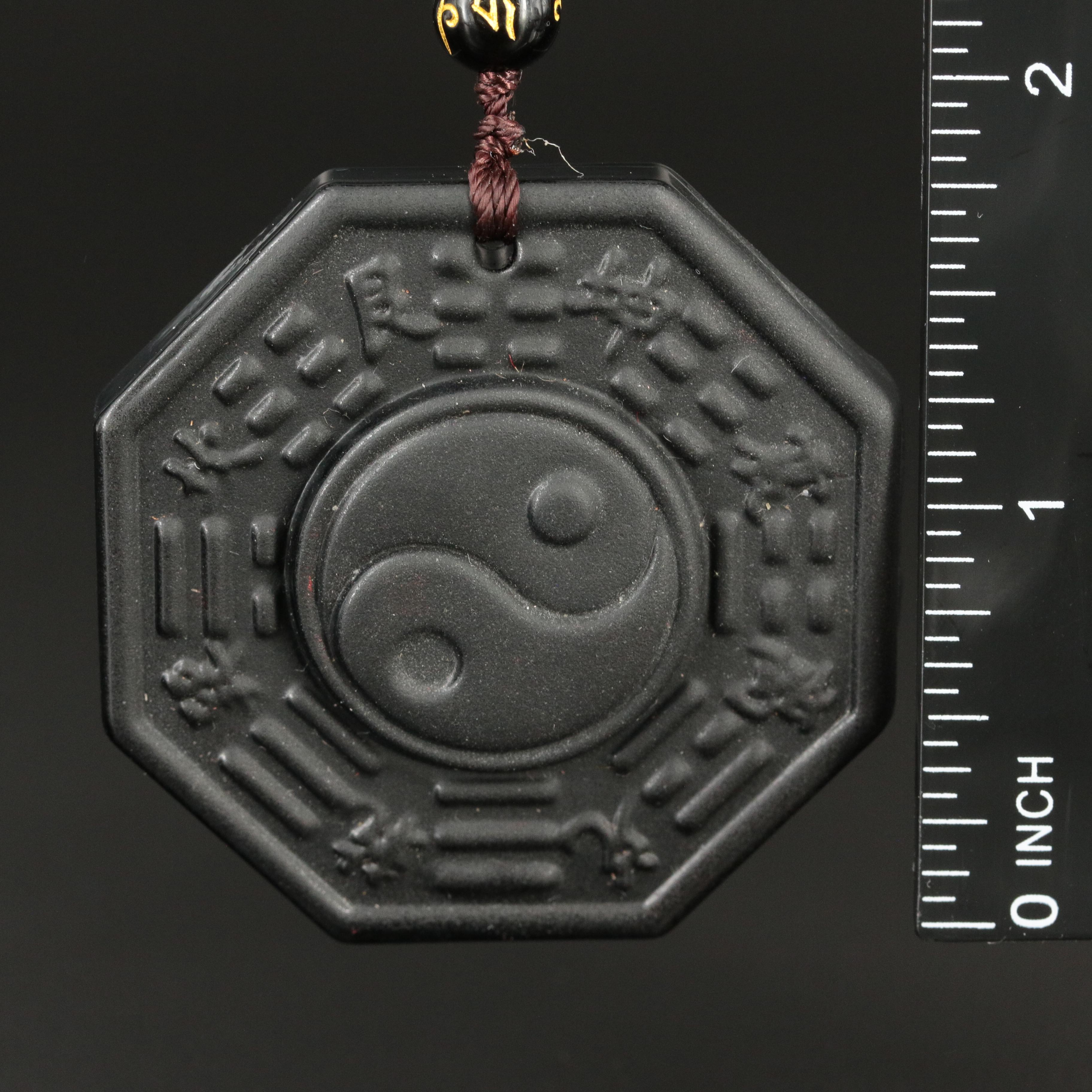 Glass Bagua Necklace
