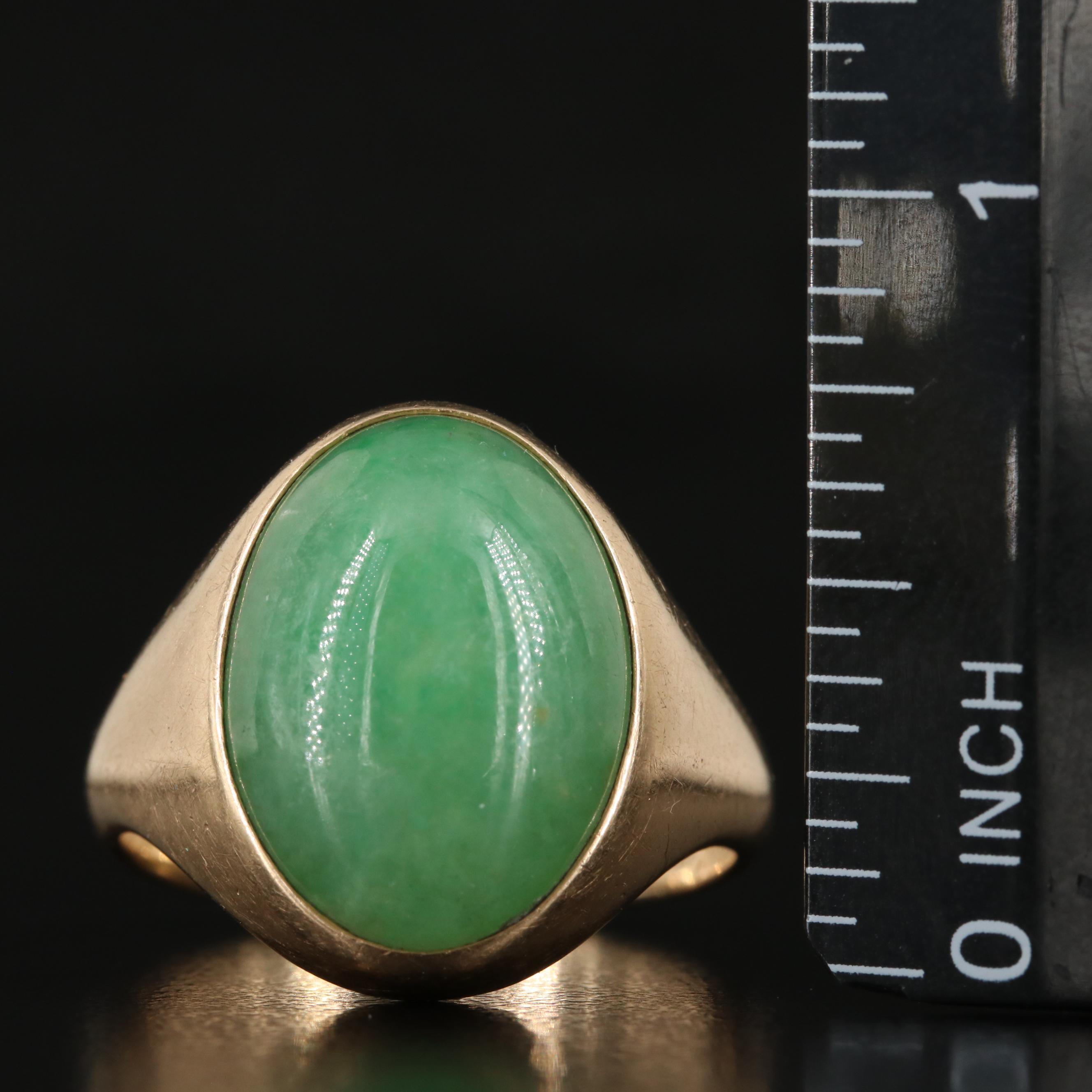 14K Jadeite Ring