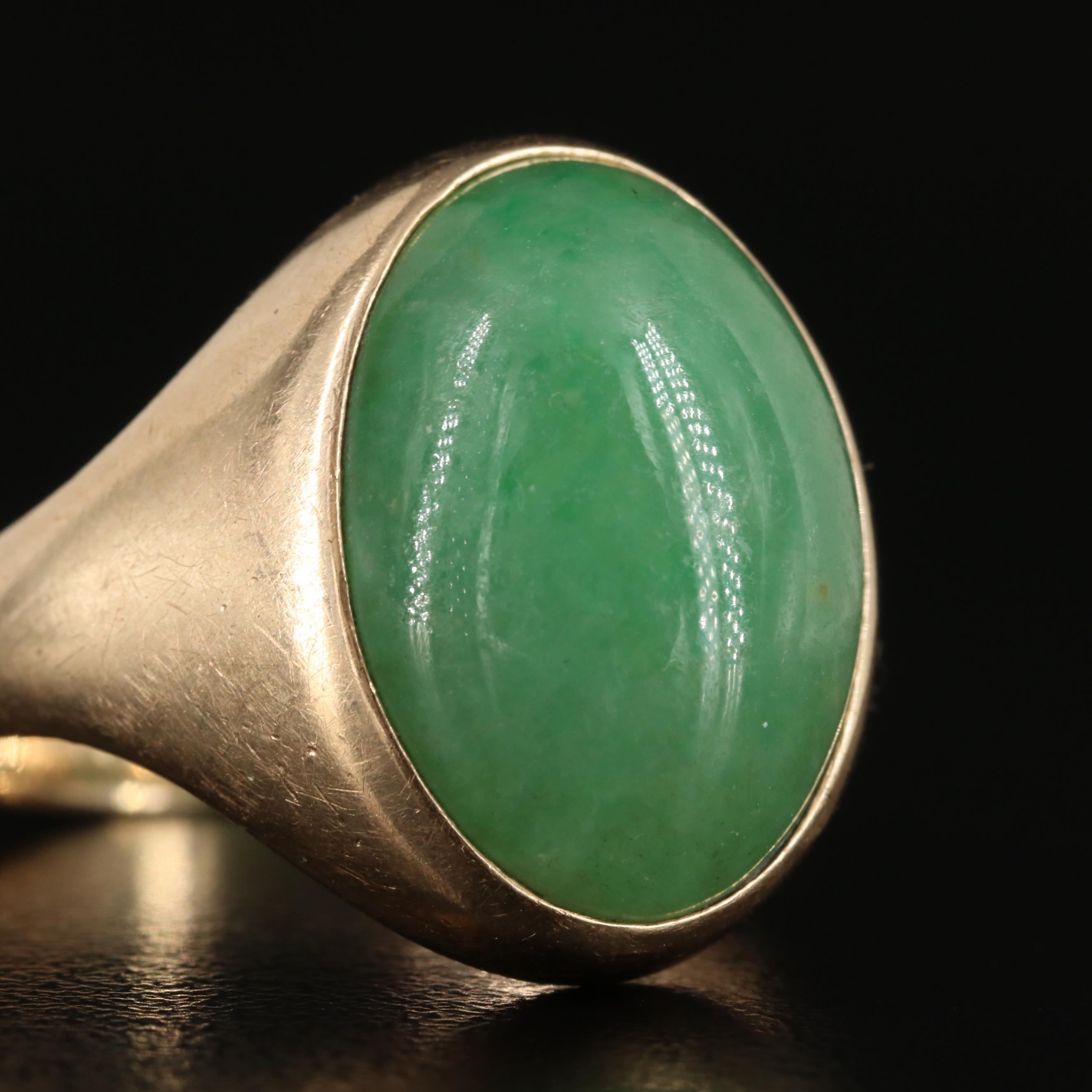 14K Jadeite Ring