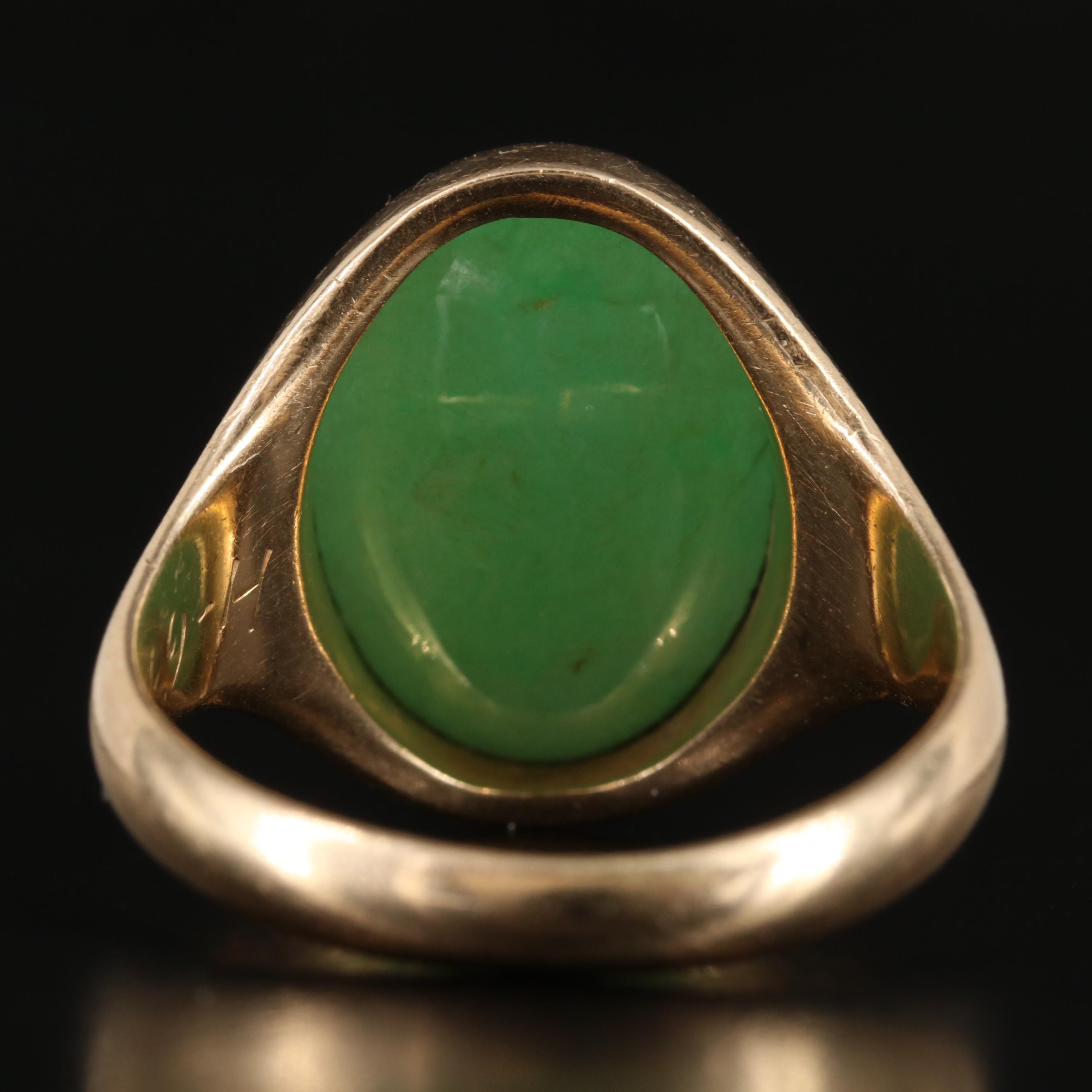 14K Jadeite Ring