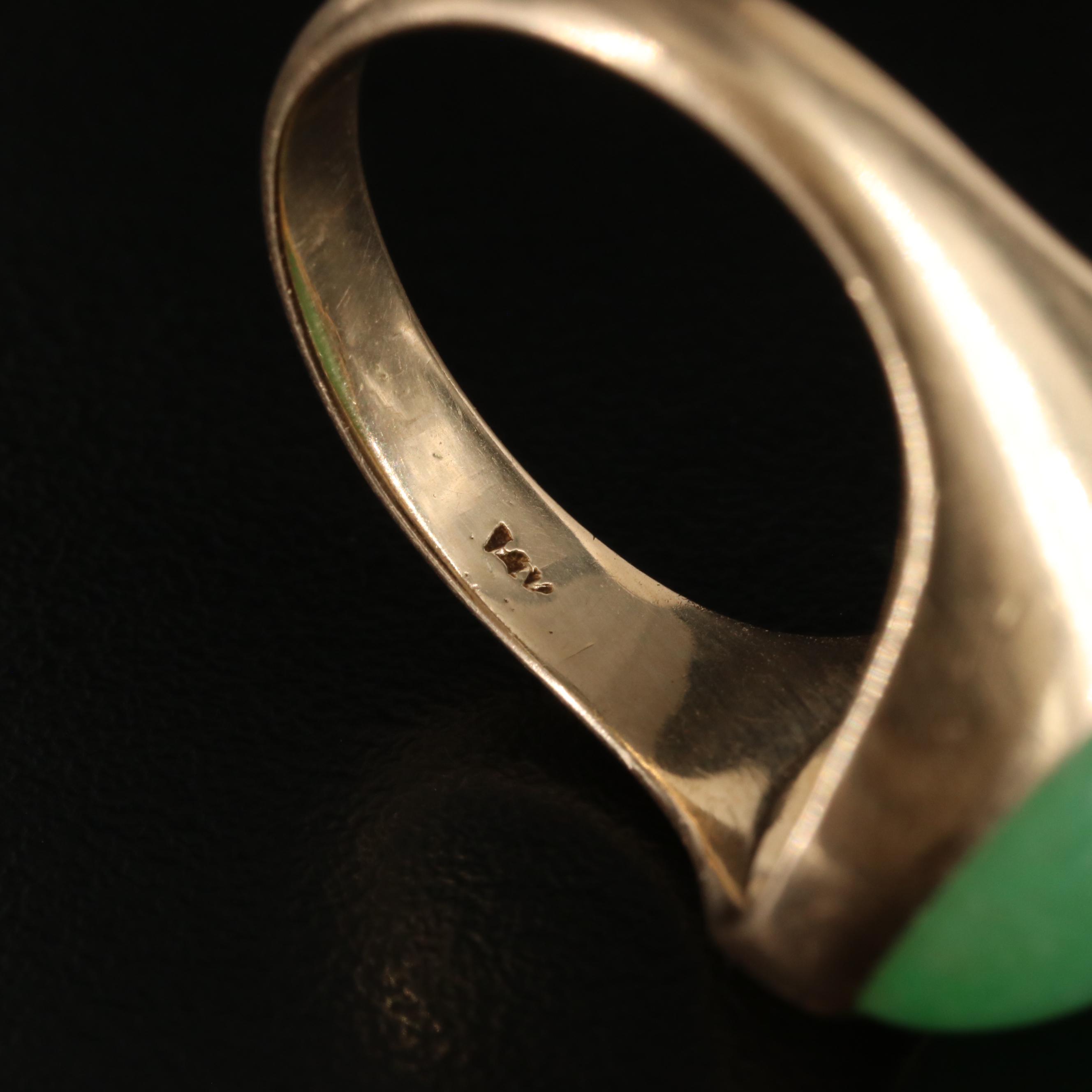 14K Jadeite Ring