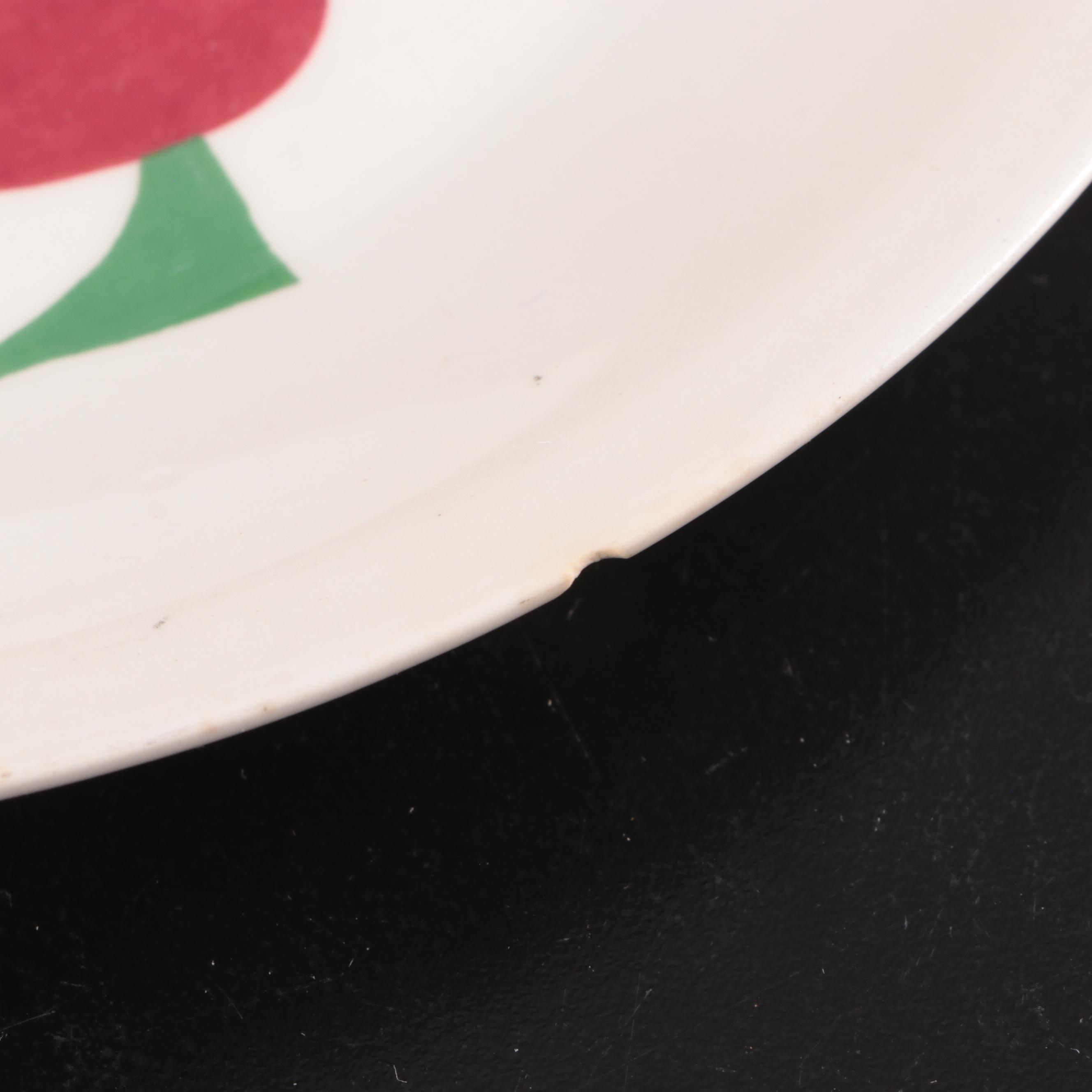 Hall "Chinese Red" Sundial Casserole Dish with Scandinavian Dinnerware