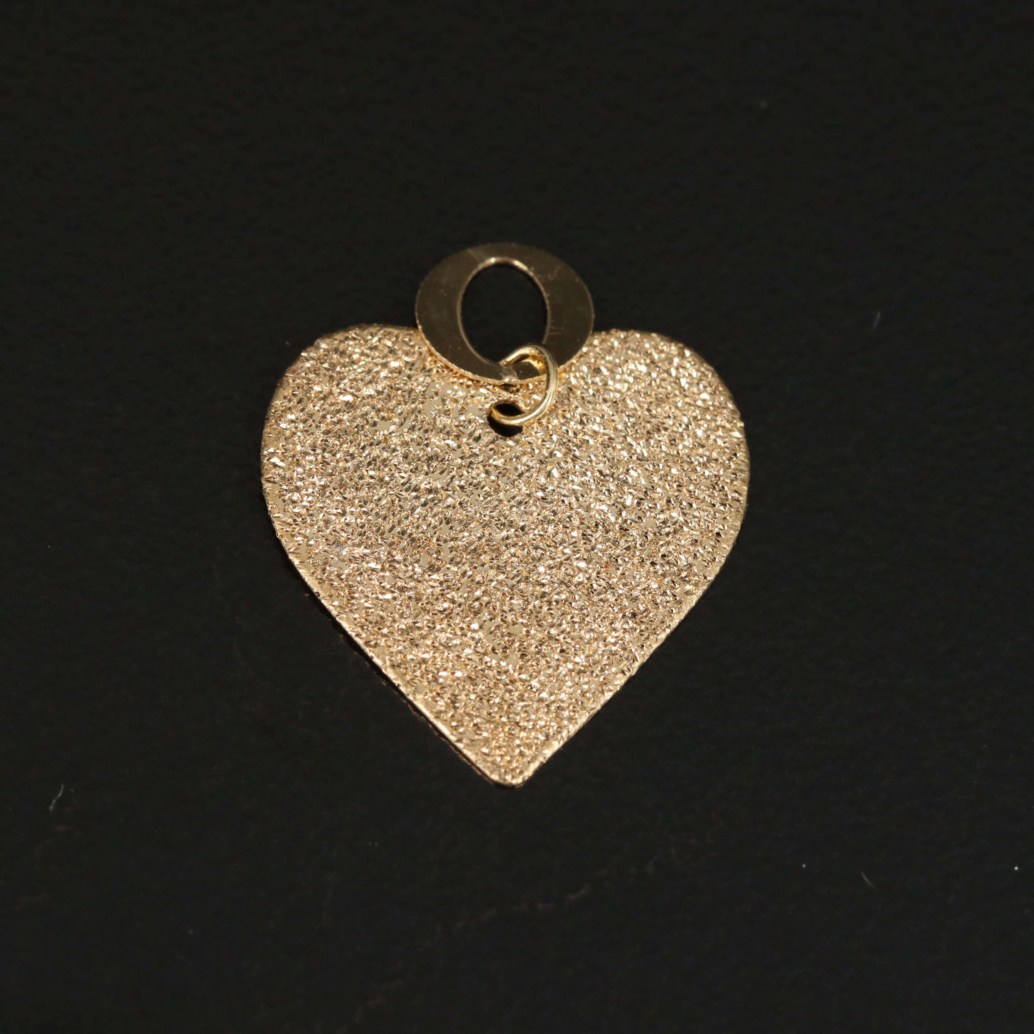 Italian 14K Heart Pendant