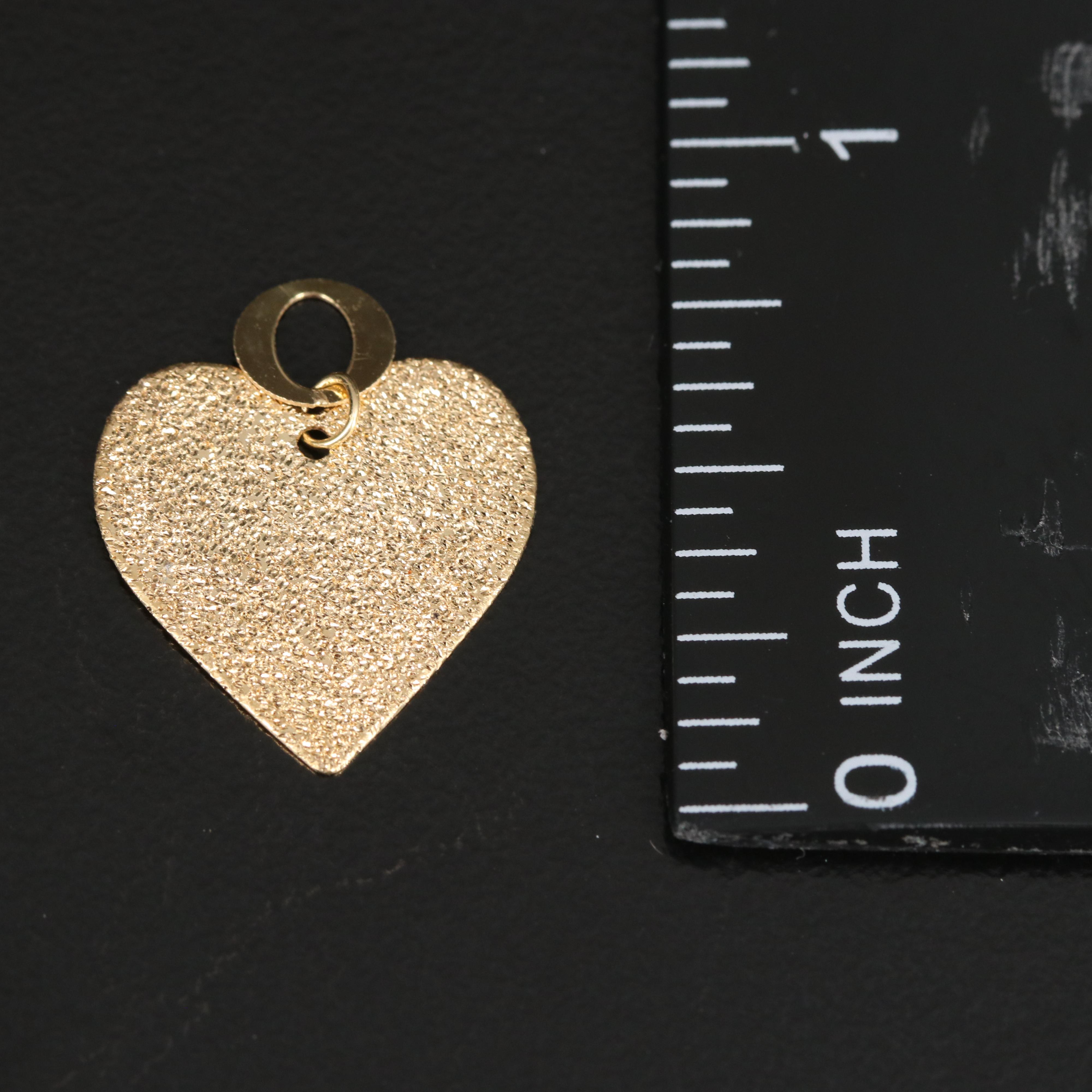 Italian 14K Heart Pendant