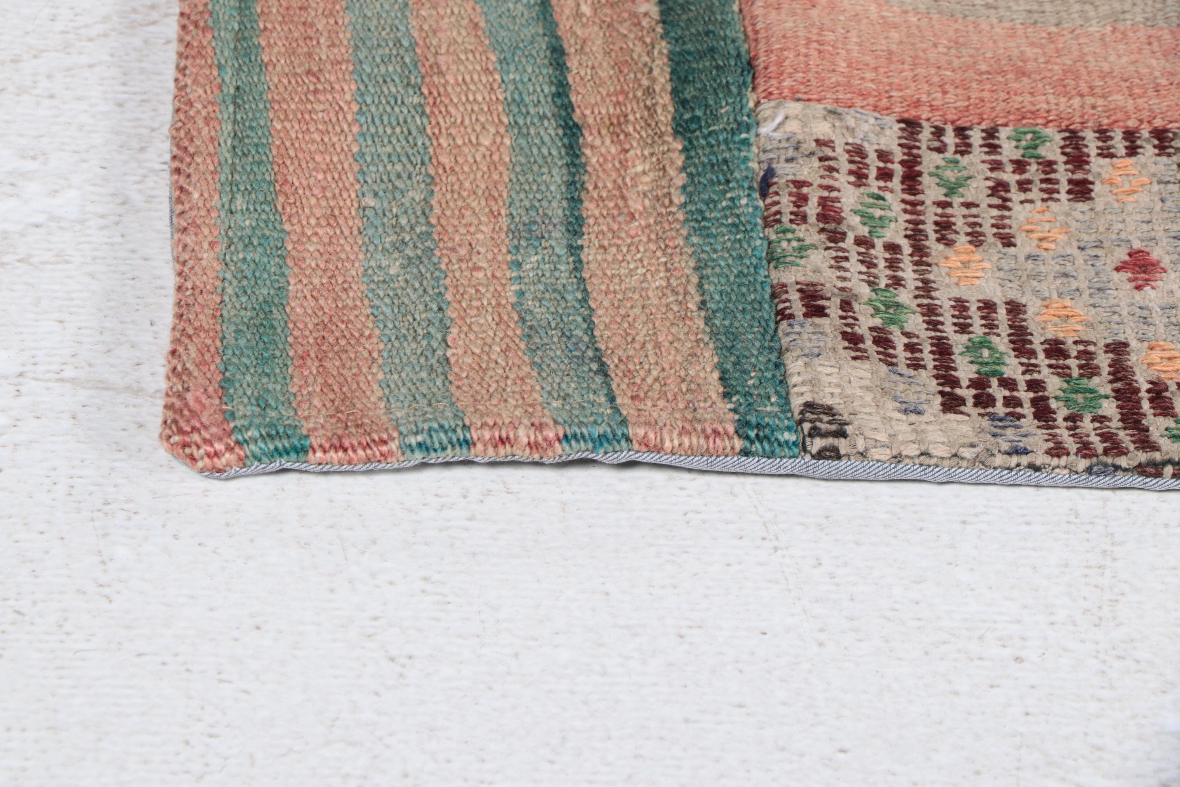 6'8 x 9'10 Handmade Turkish Pieced Patchwork Area Rug