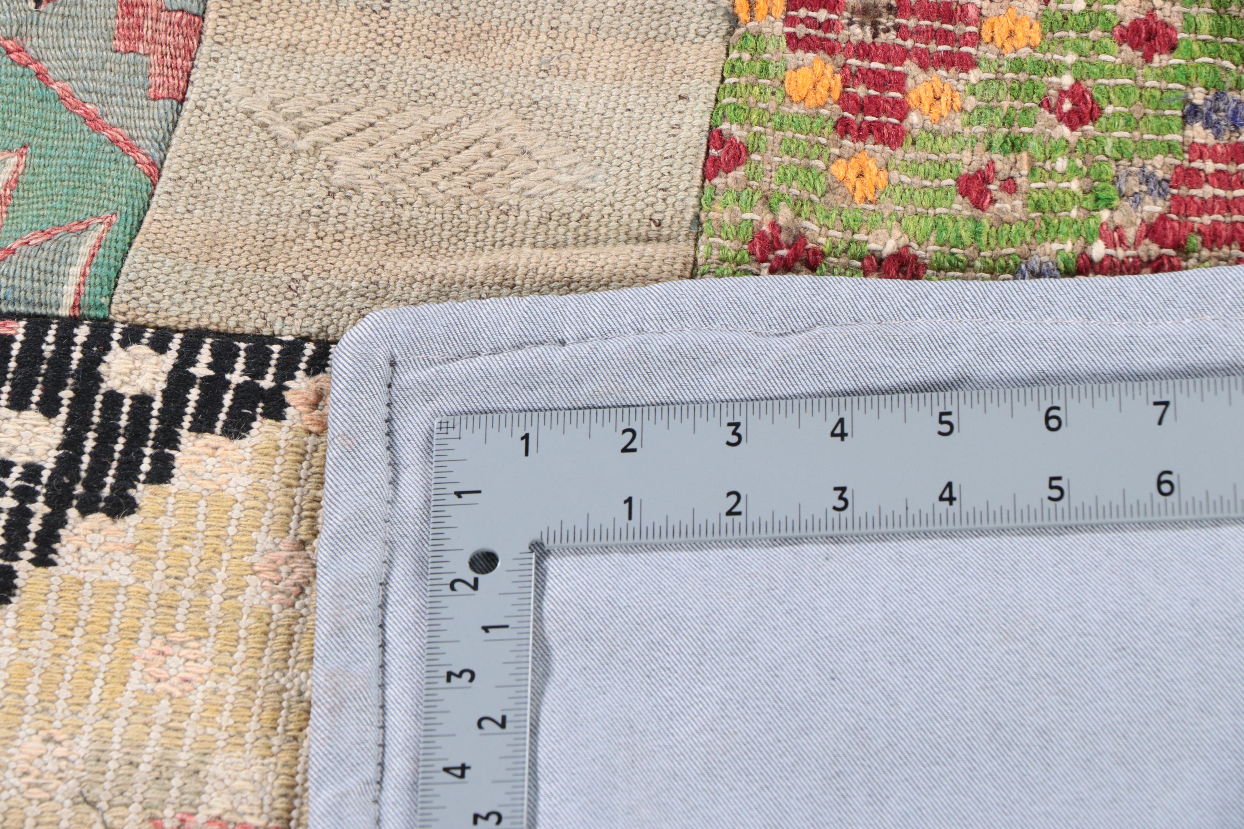 6'8 x 9'10 Handmade Turkish Pieced Patchwork Area Rug