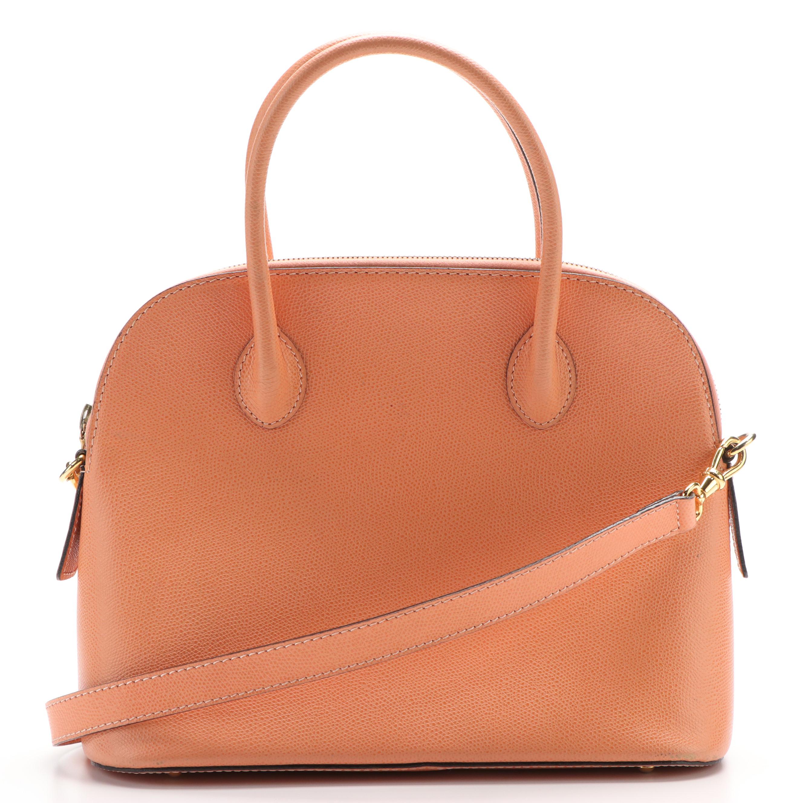 Céline  Bolide Orange Leather Handle Shoulder Bag