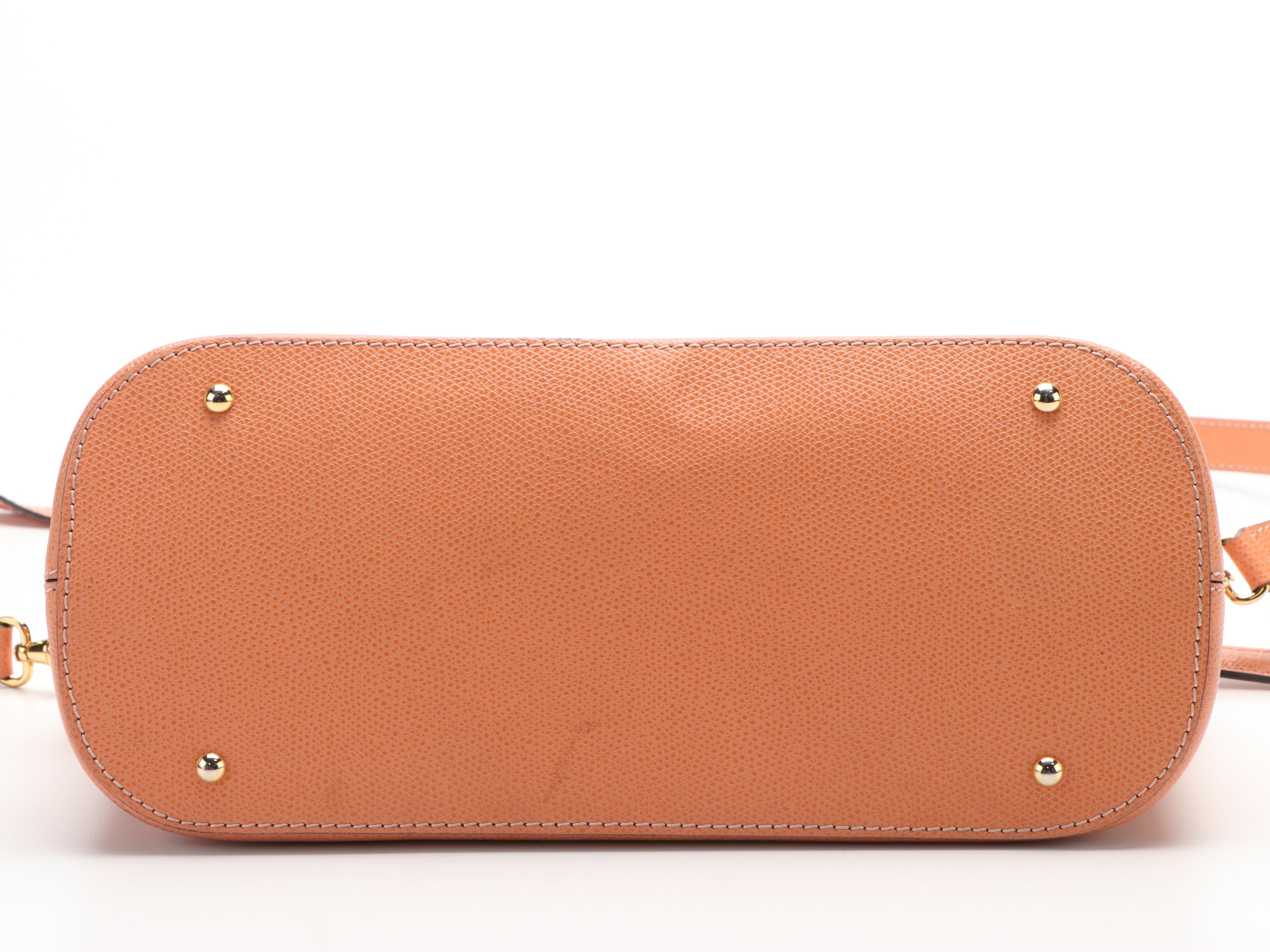 Céline  Bolide Orange Leather Handle Shoulder Bag