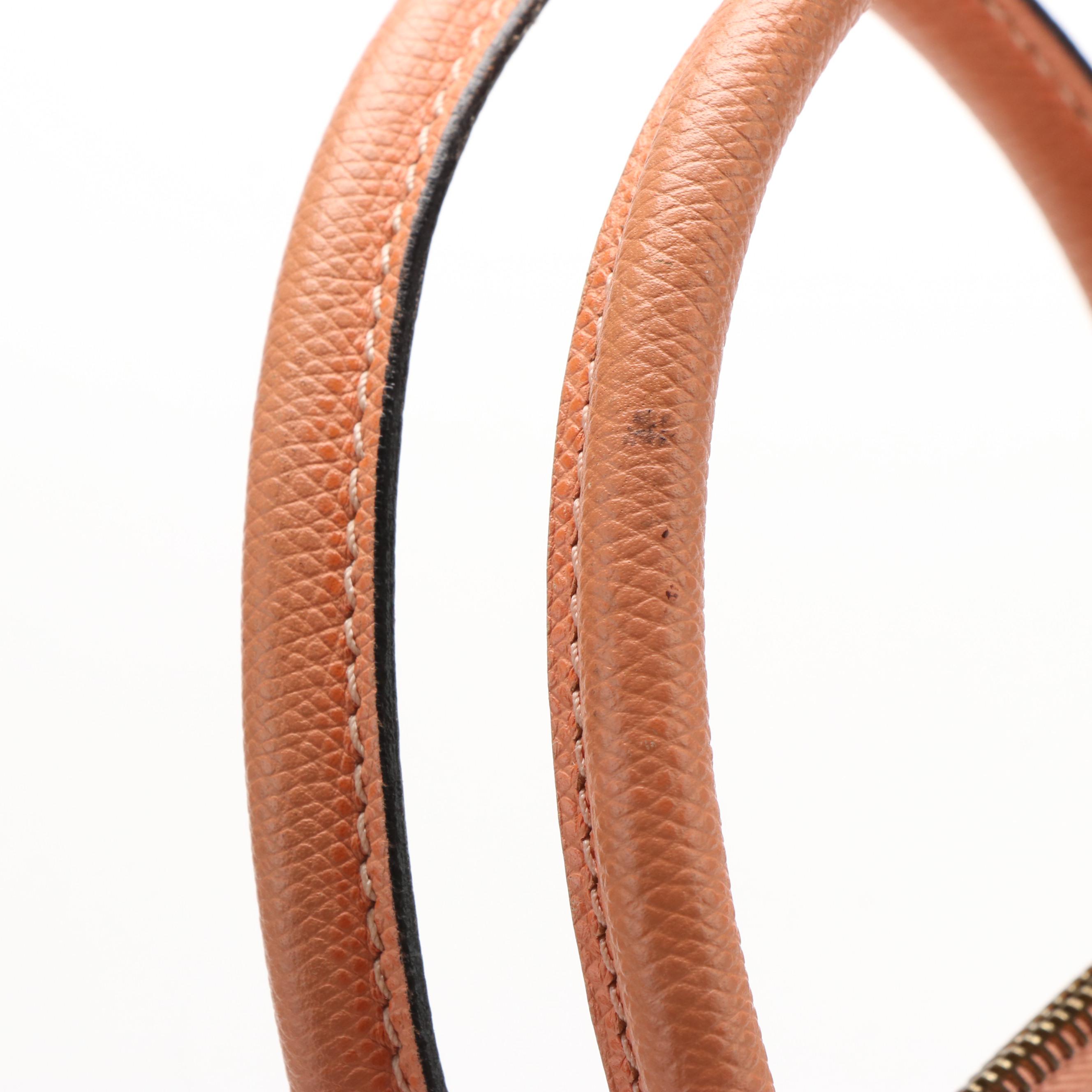 Céline  Bolide Orange Leather Handle Shoulder Bag