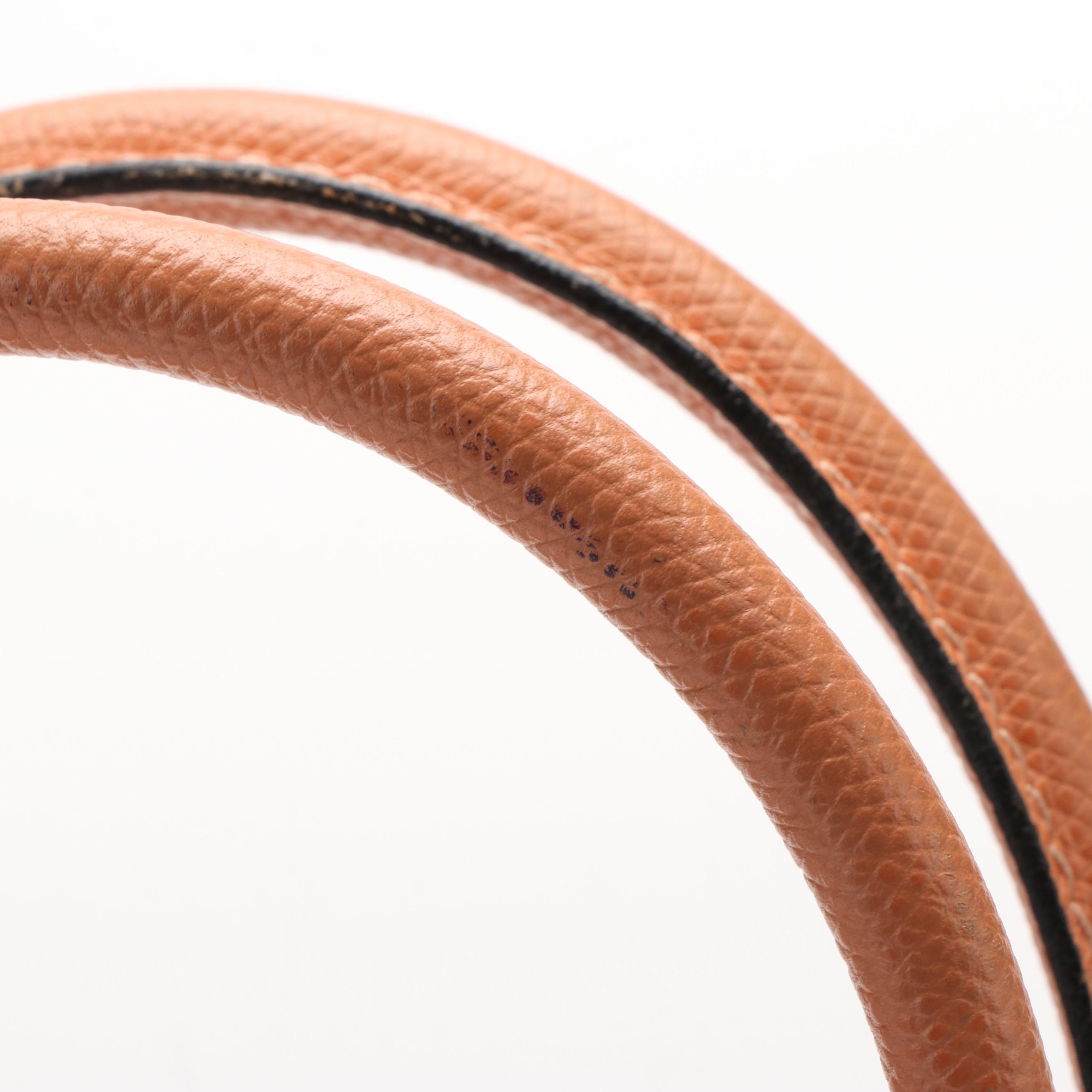 Céline  Bolide Orange Leather Handle Shoulder Bag