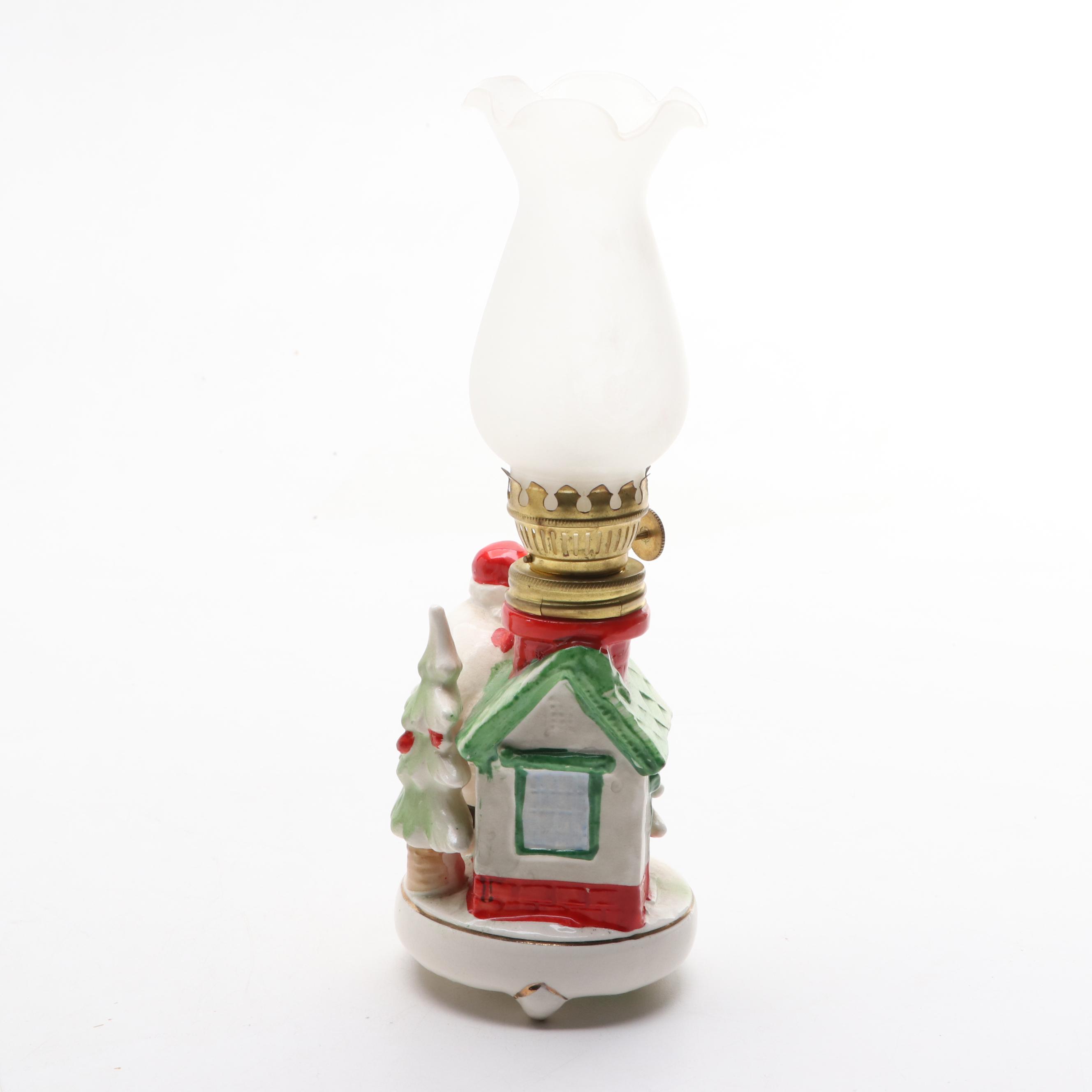Decorated Christmas Tree, Santa Oil Lamp, and More Seasonal Décor